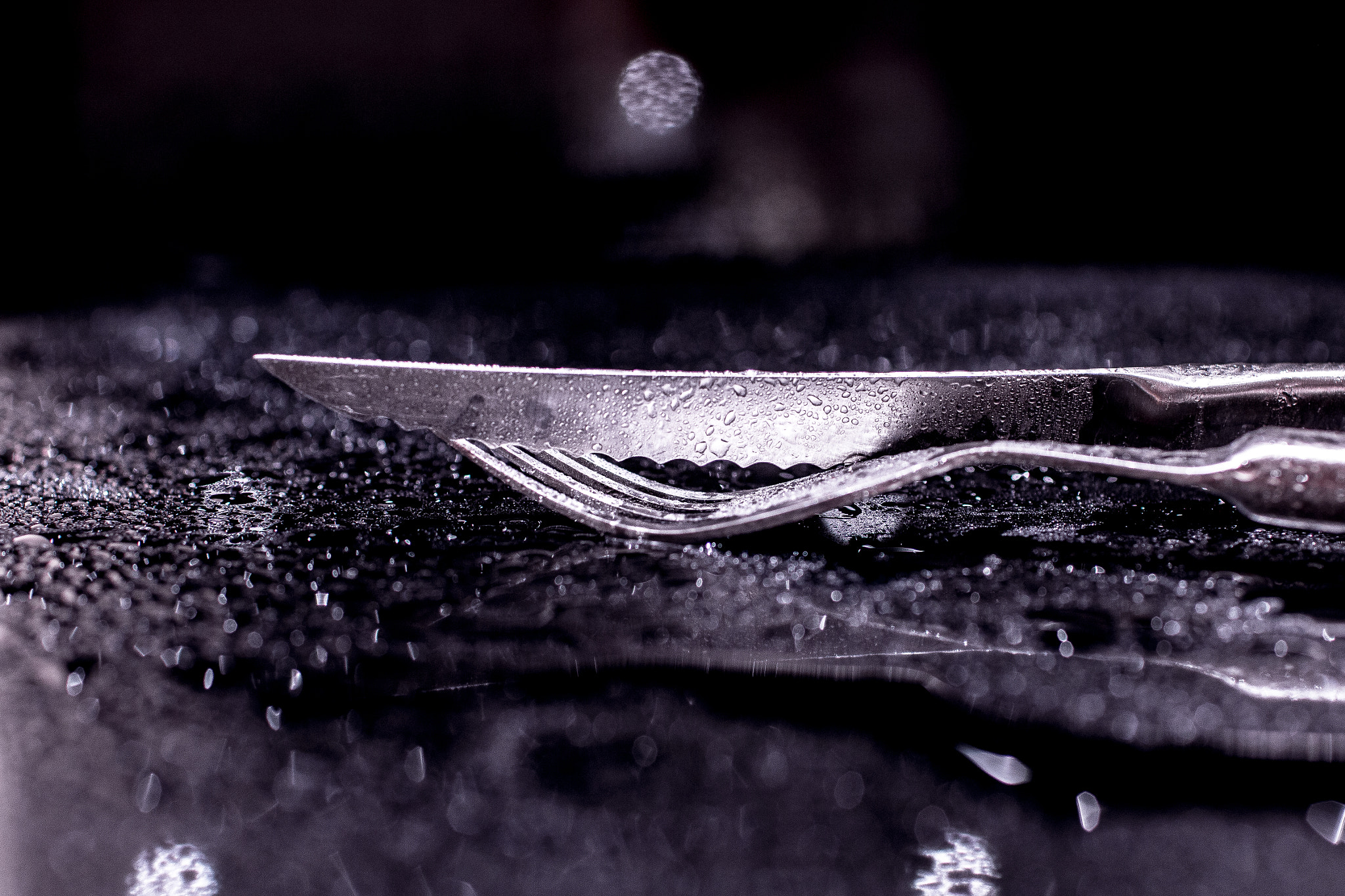 Canon EOS 70D + Canon EF 35mm F1.4L USM sample photo. Knife and fork photography