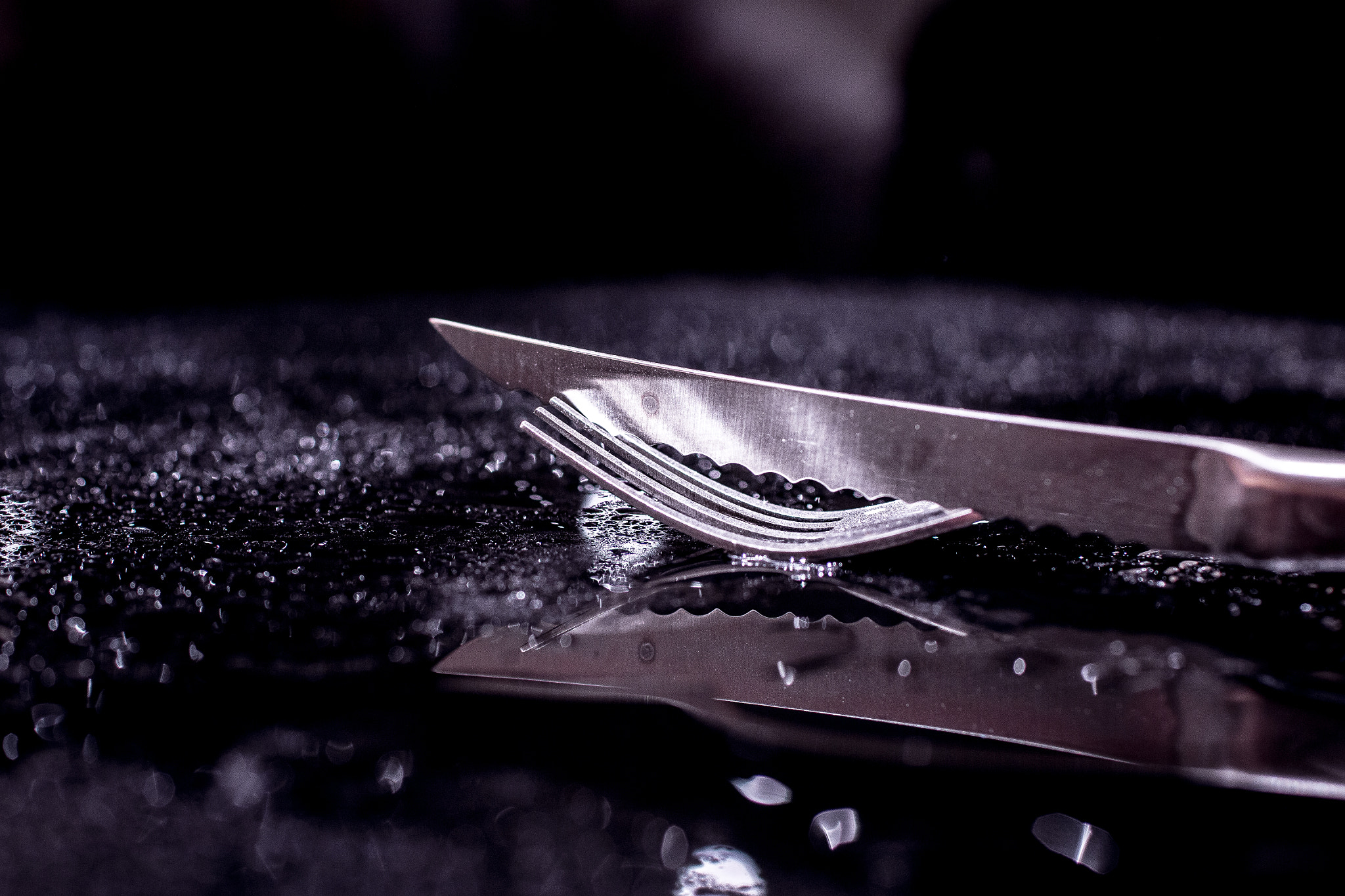 Canon EOS 70D + Canon EF 35mm F1.4L USM sample photo. Knife and fork photography