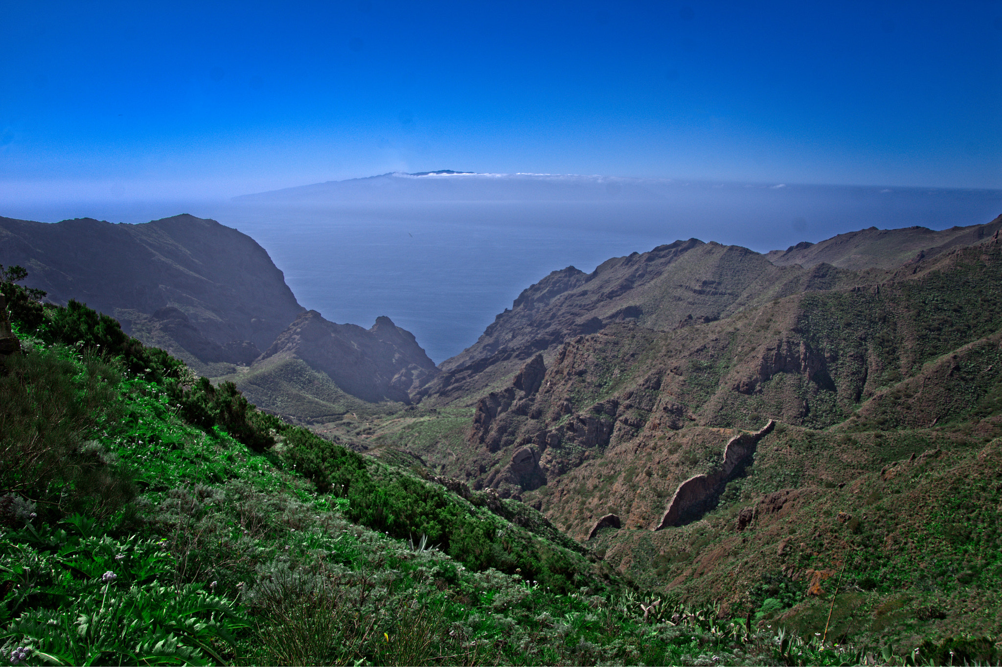 Sony SLT-A55 (SLT-A55V) sample photo. Tenerife view on gomera photography