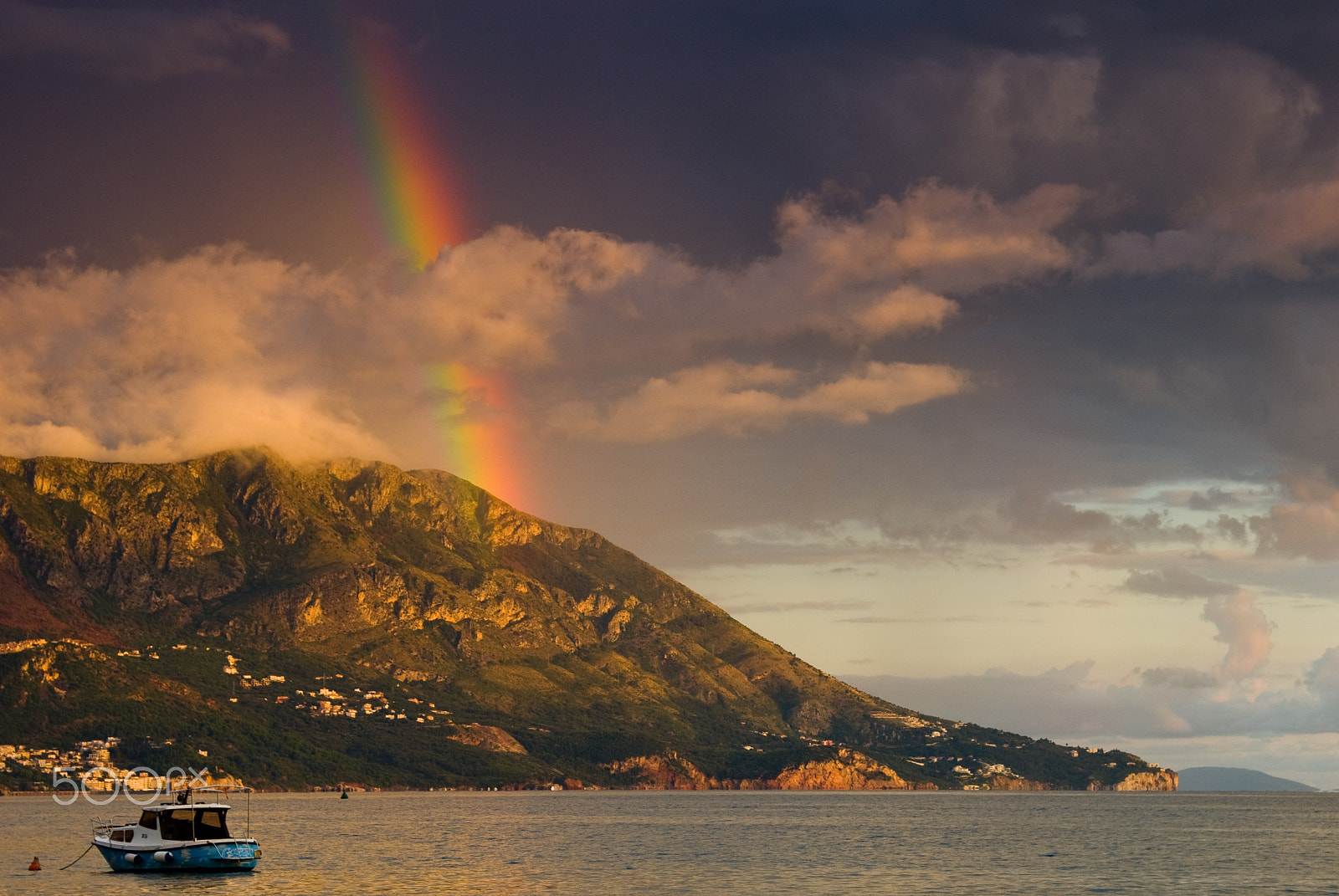 Nikon AF-S Nikkor 24-120mm F4G ED VR sample photo. Budva's rainbow photography