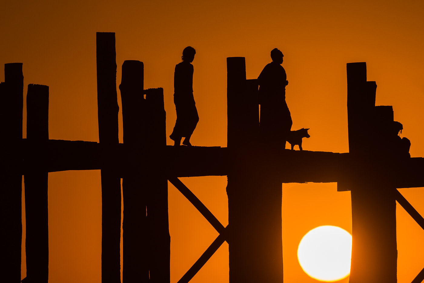 Nikon D800E sample photo. U-bein bridge photography