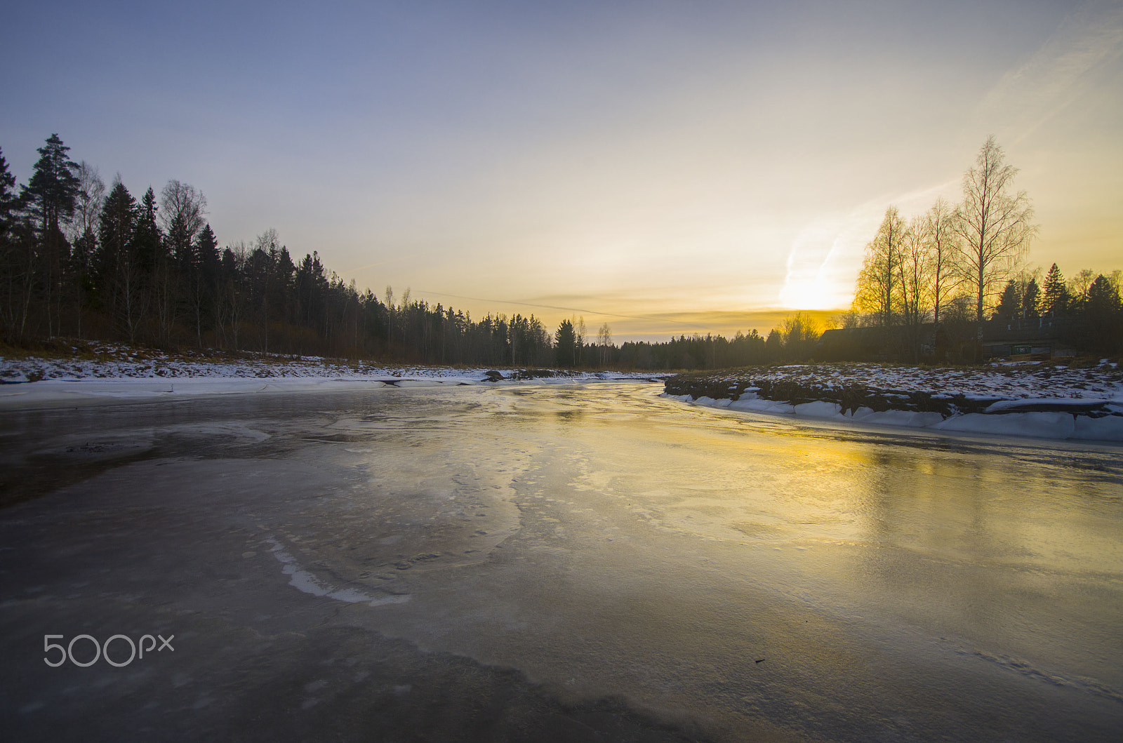 Pentax K-5 sample photo. Icy reflection photography