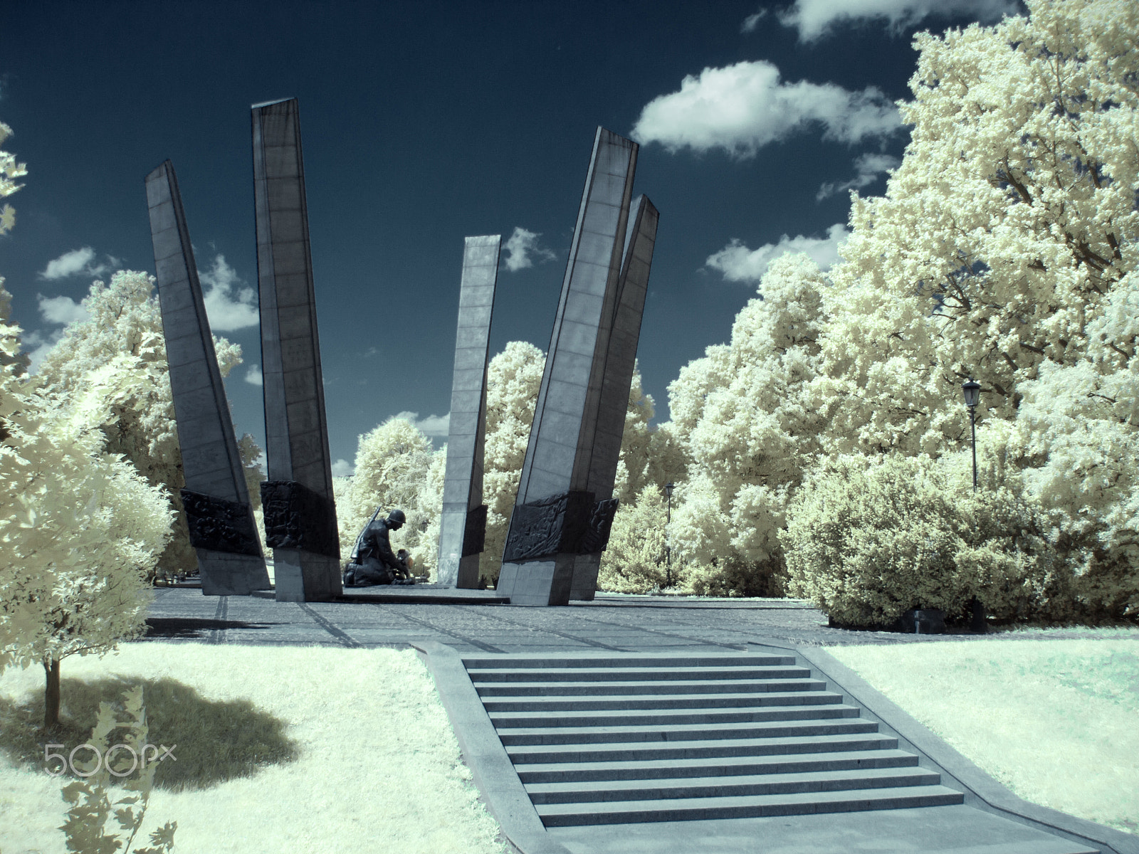 Olympus SP320 sample photo. Glory to sappers monument in warsaw photography
