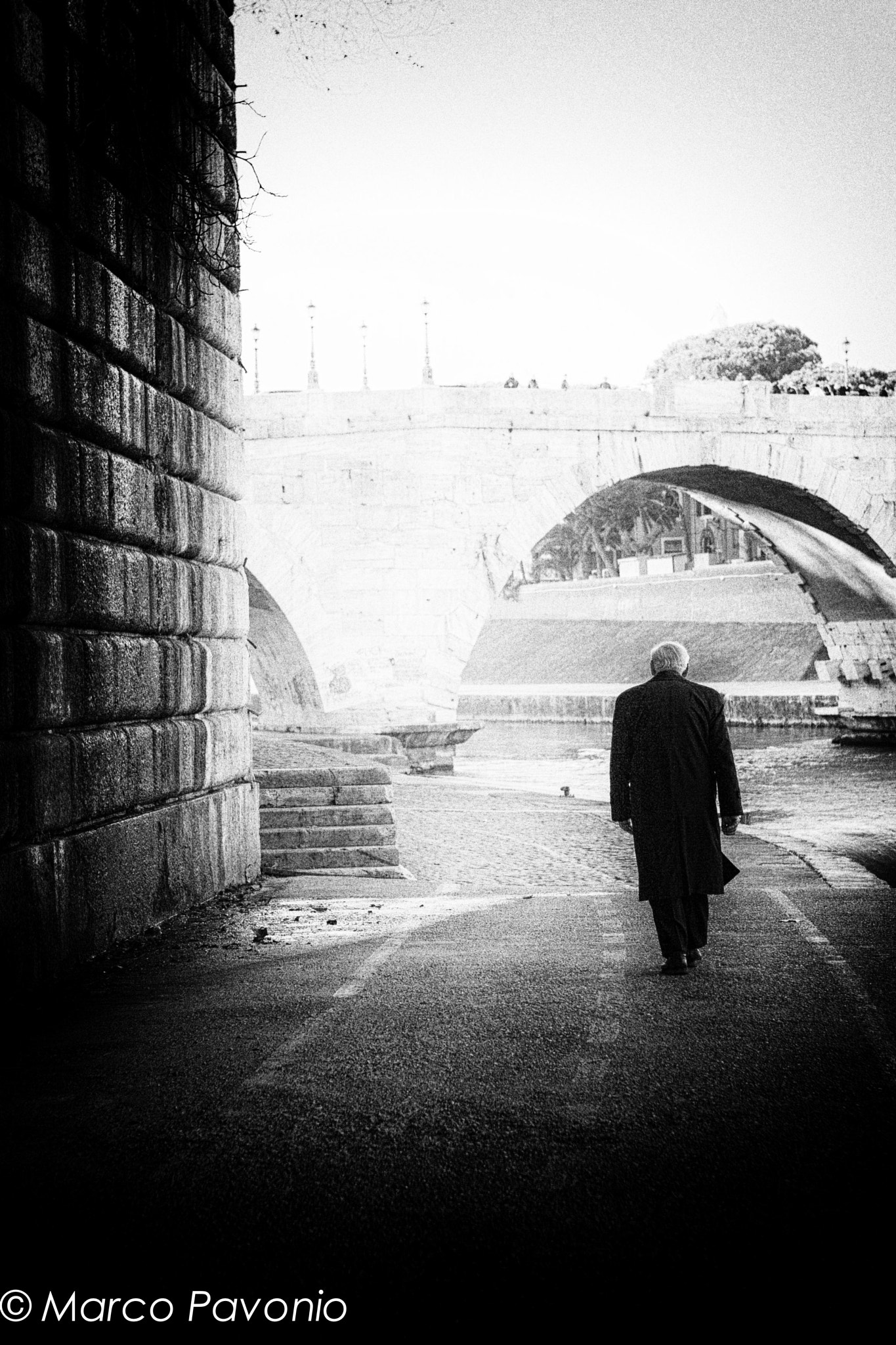 Canon EOS 30D + Canon EF 24-70mm F2.8L USM sample photo. Lonely man along the river photography