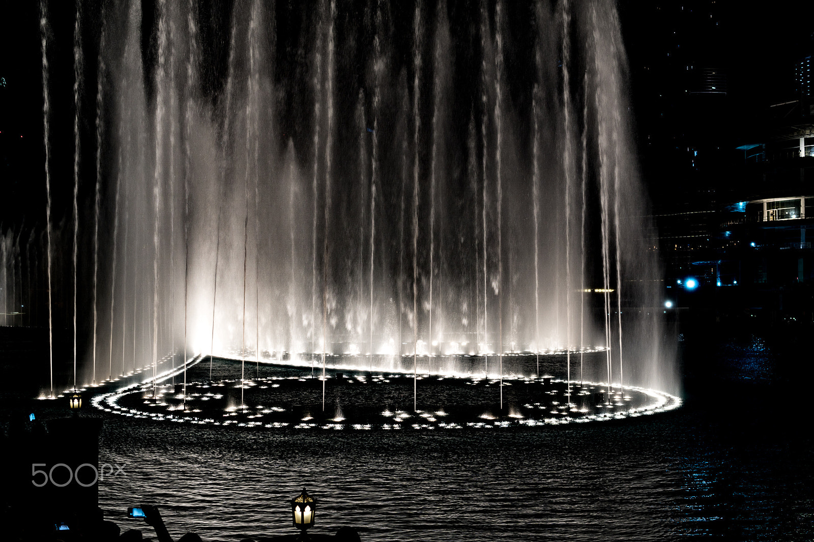 Sony a6500 + Sigma 30mm F2.8 EX DN sample photo. Dubai fountain photography