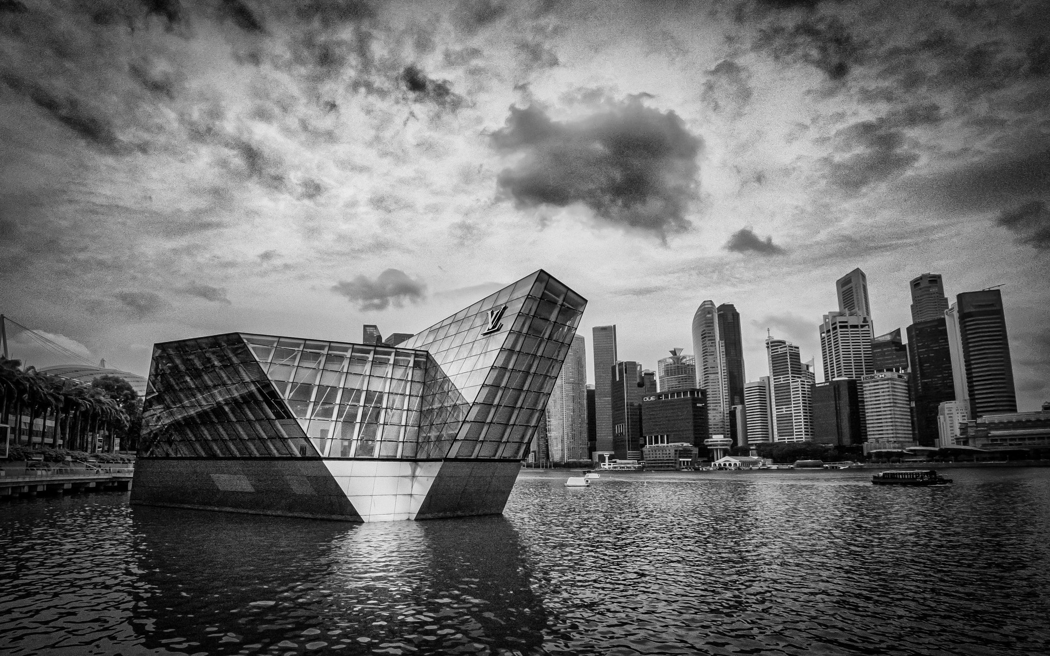 Olympus PEN-F sample photo. Louis vuitton floating outlet in singapore photography