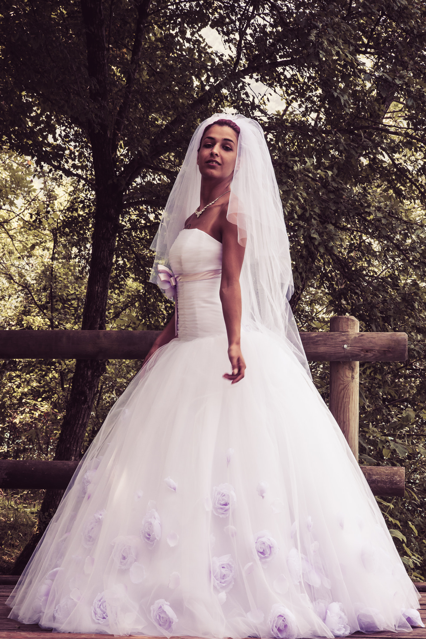 Sigma 70-300mm F4-5.6 APO DG Macro sample photo. Fashion wedding dress photography