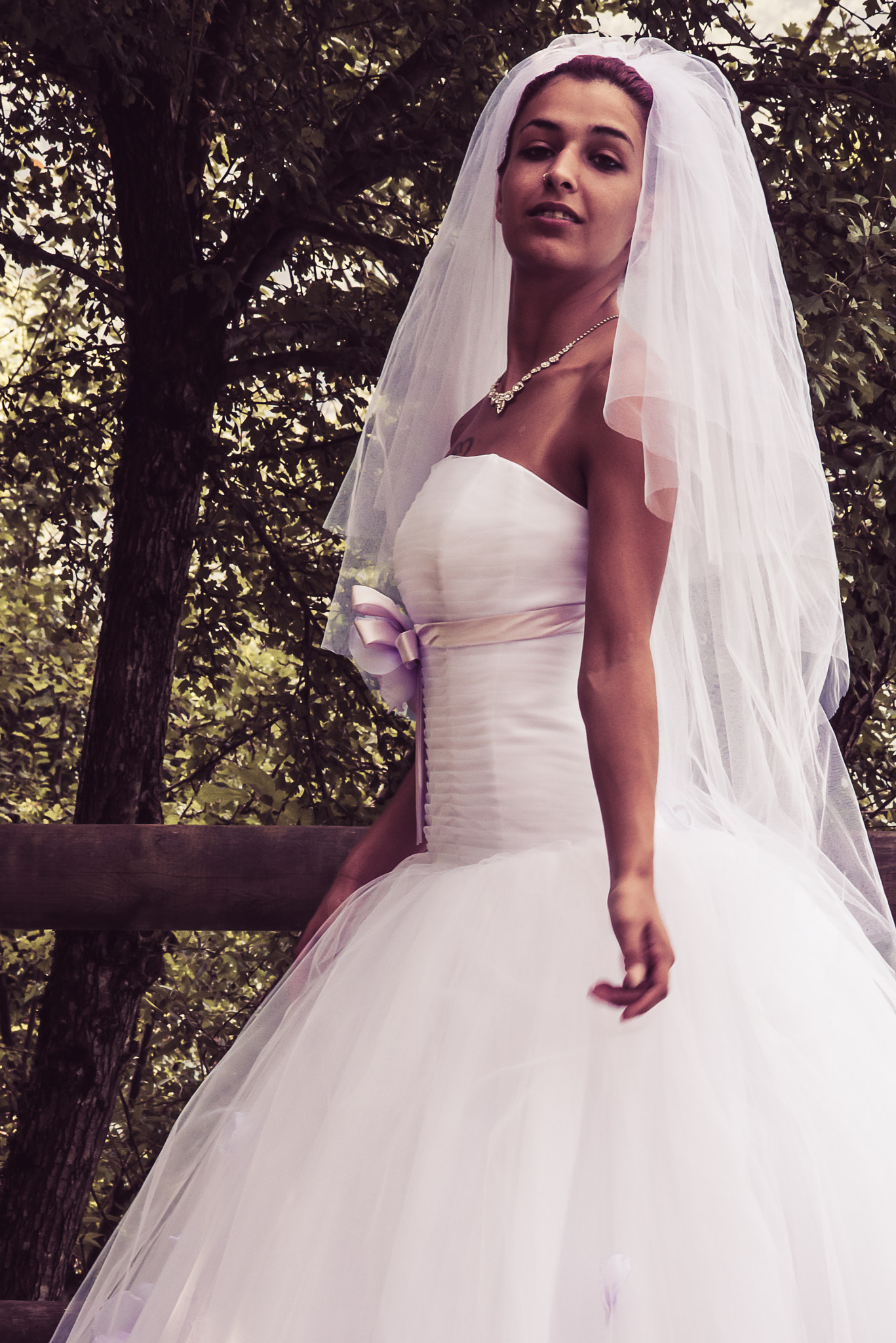Nikon D800 sample photo. Fashion wedding dress photography