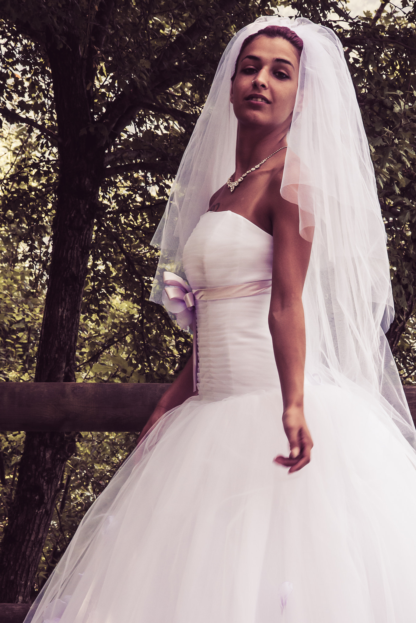 Sigma 70-300mm F4-5.6 APO DG Macro sample photo. Fashion wedding dress photography