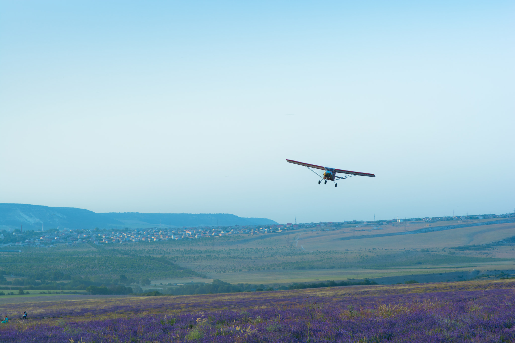 Sigma 24-70mm F2.8 EX DG HSM sample photo. Sunset on a lavender field photography