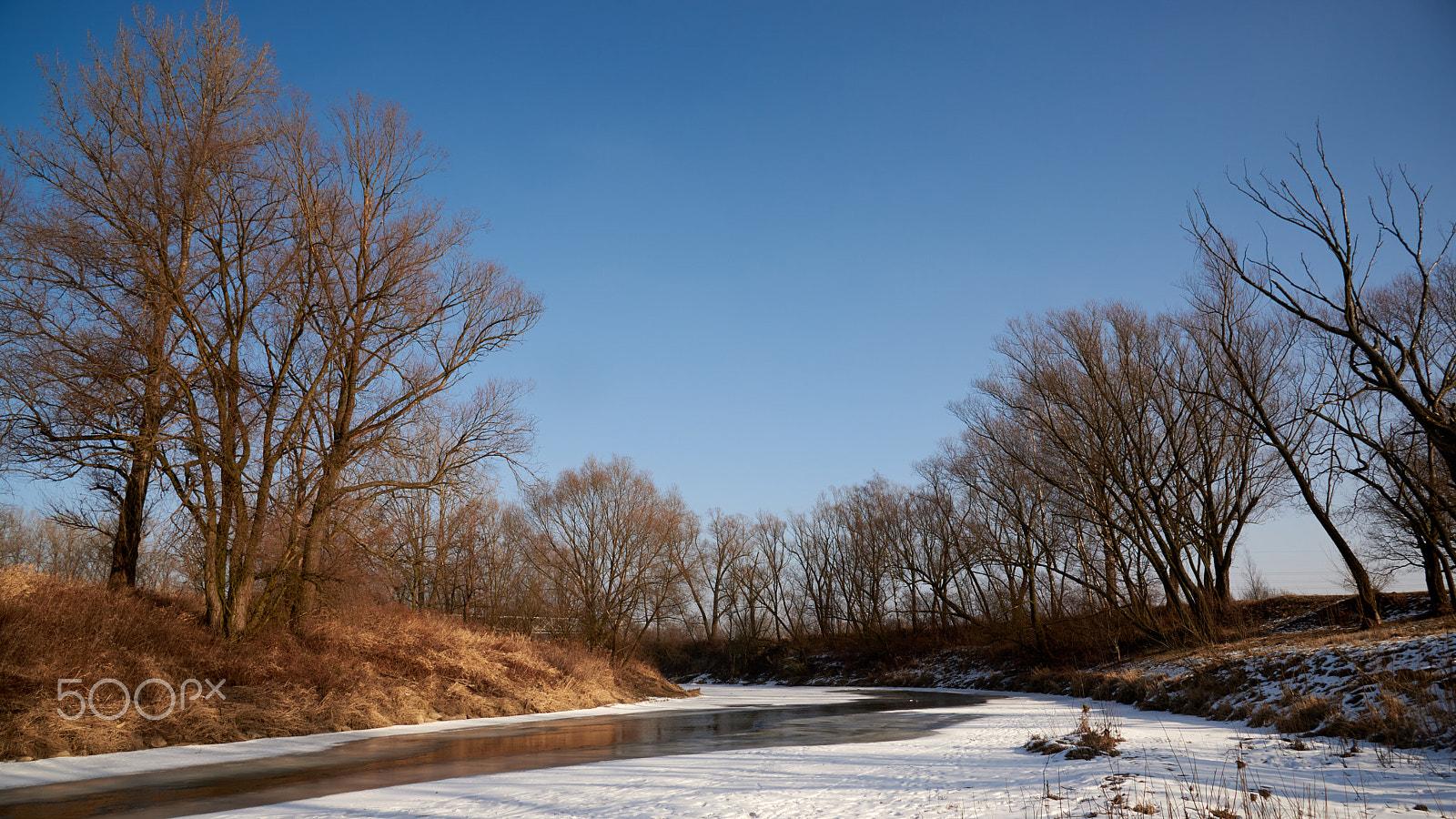 Nikon D750 sample photo. On the frozen river photography