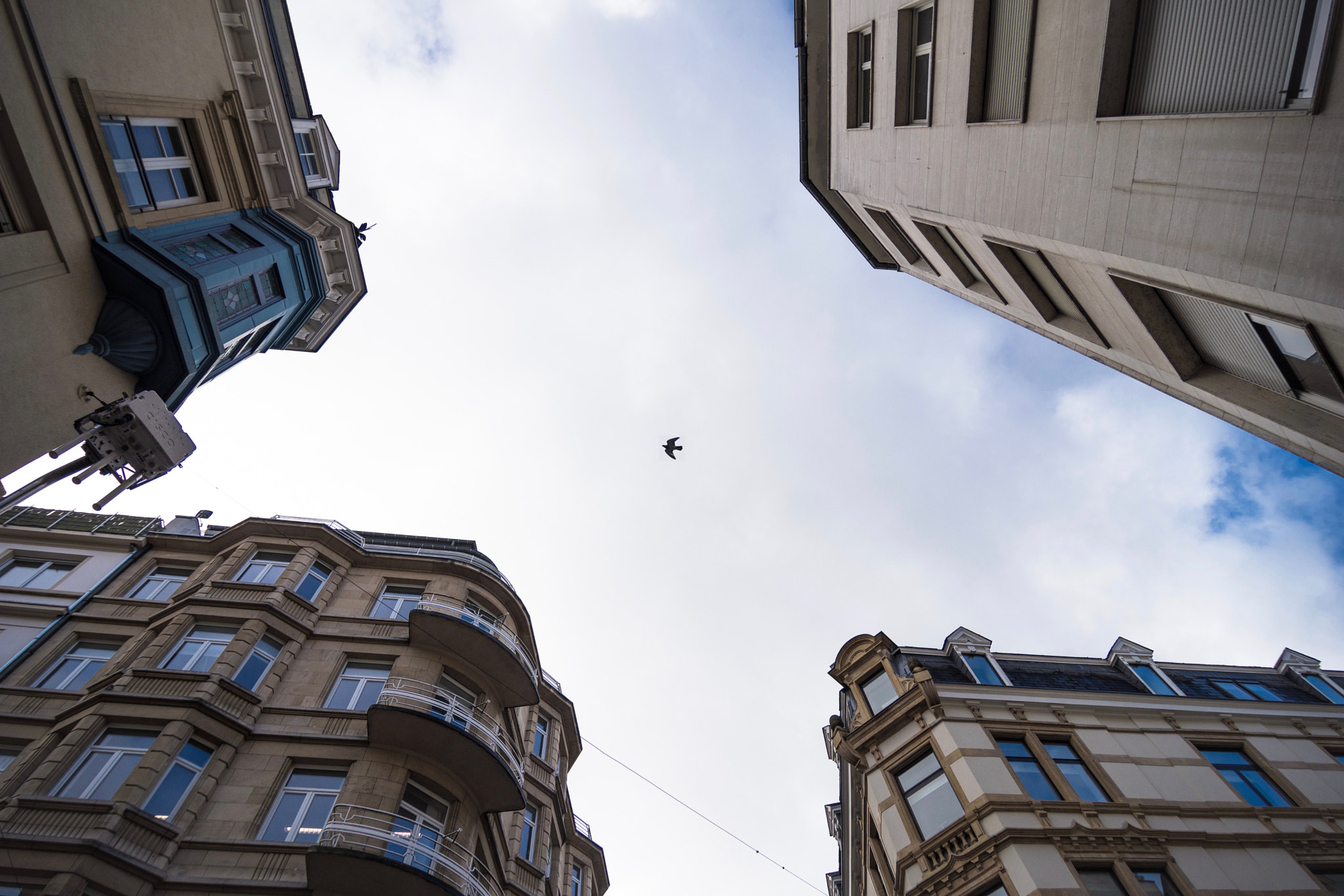 Tokina AT-X Pro 12-24mm F4 (IF) DX sample photo. Flying through buildings photography