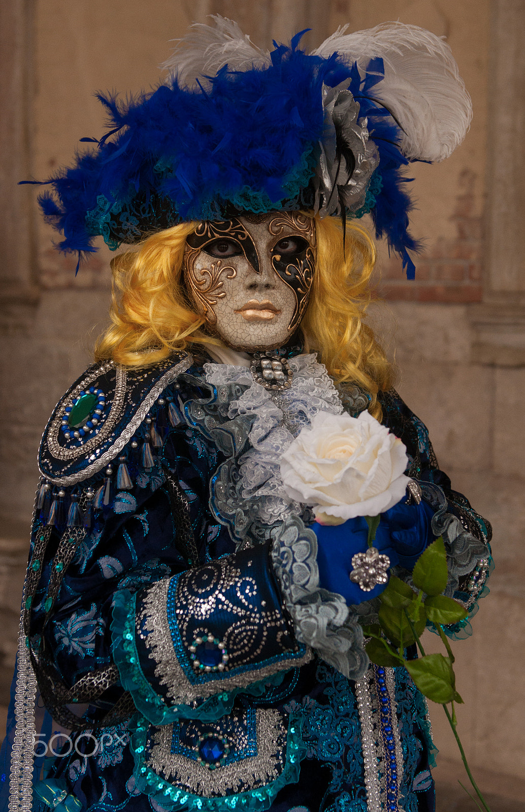 Nikon D90 sample photo. Venice carnival royal blue photography
