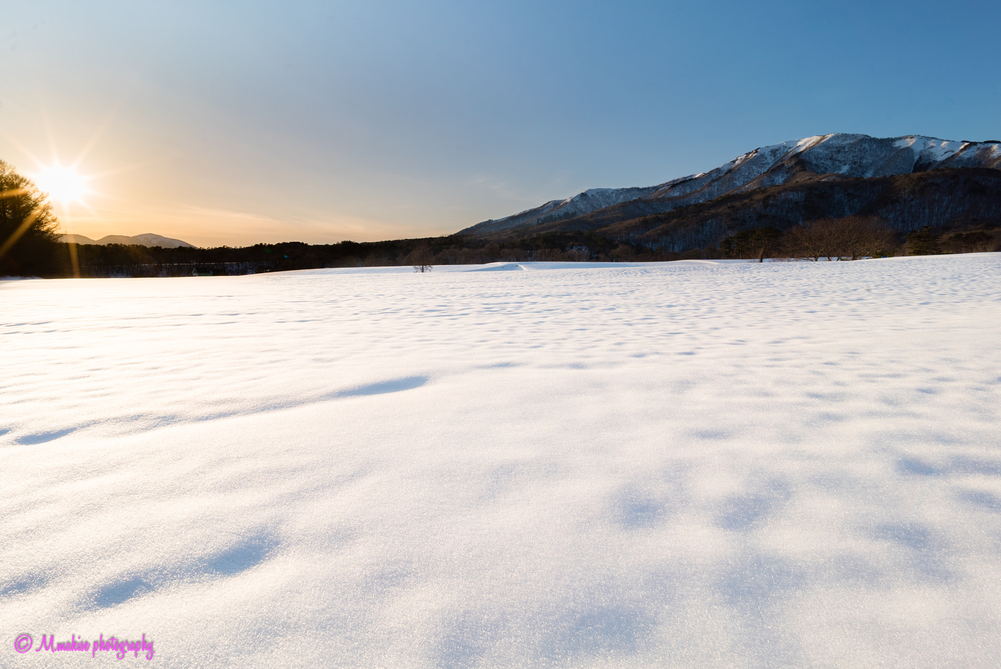 Sony a7S sample photo. Snow plateau at dusk photography
