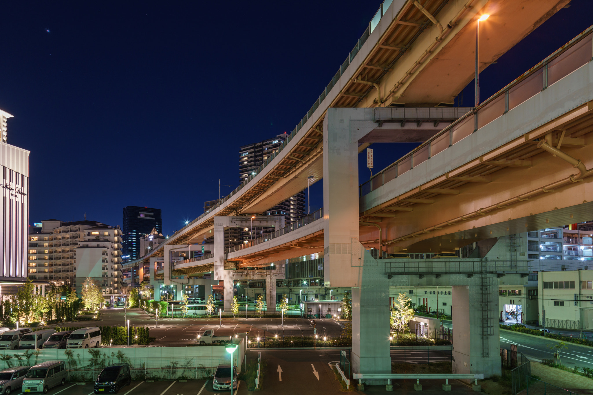 Sony a7 sample photo. Kobe highways photography