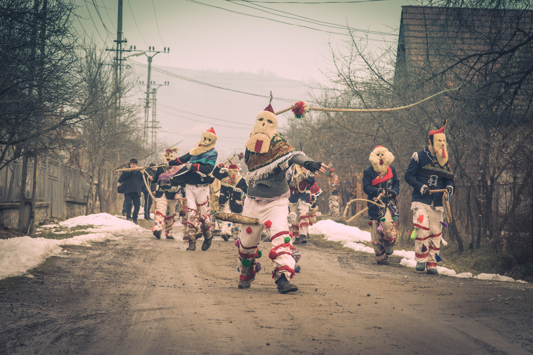 Nikon D5300 sample photo. Traditional street carnival in transylvania (romania) photography