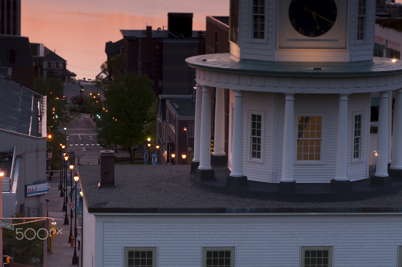 Nikon D300S sample photo. Sunrise town clock photography