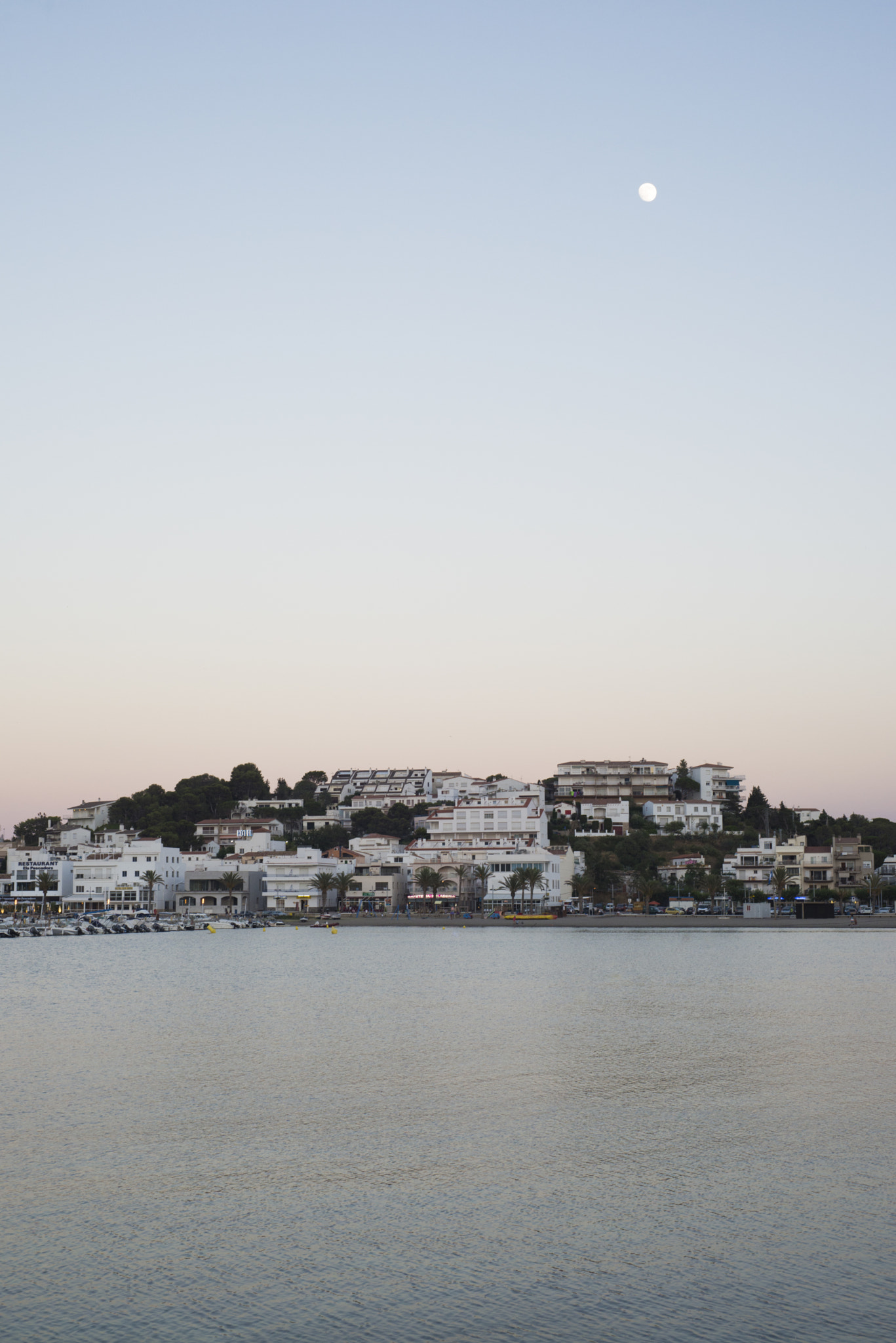 Nikon D600 sample photo. Village with moon photography