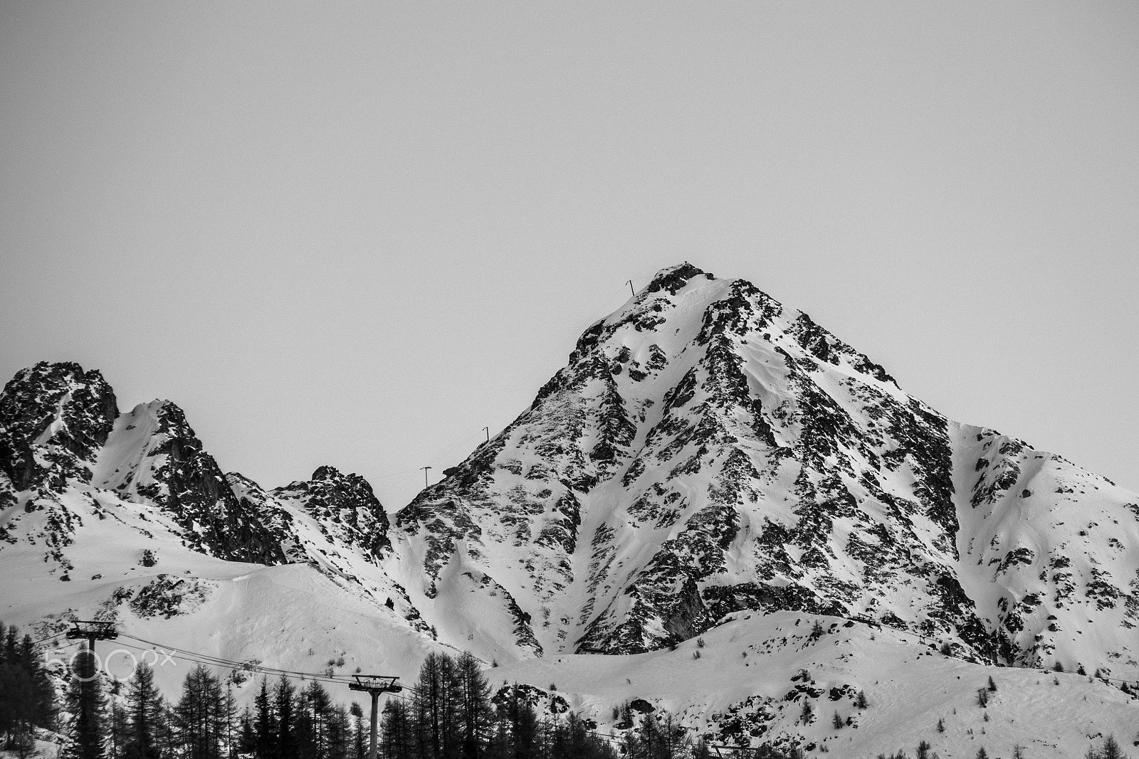 Olympus OM-D E-M5 II sample photo. Winter in the alps photography