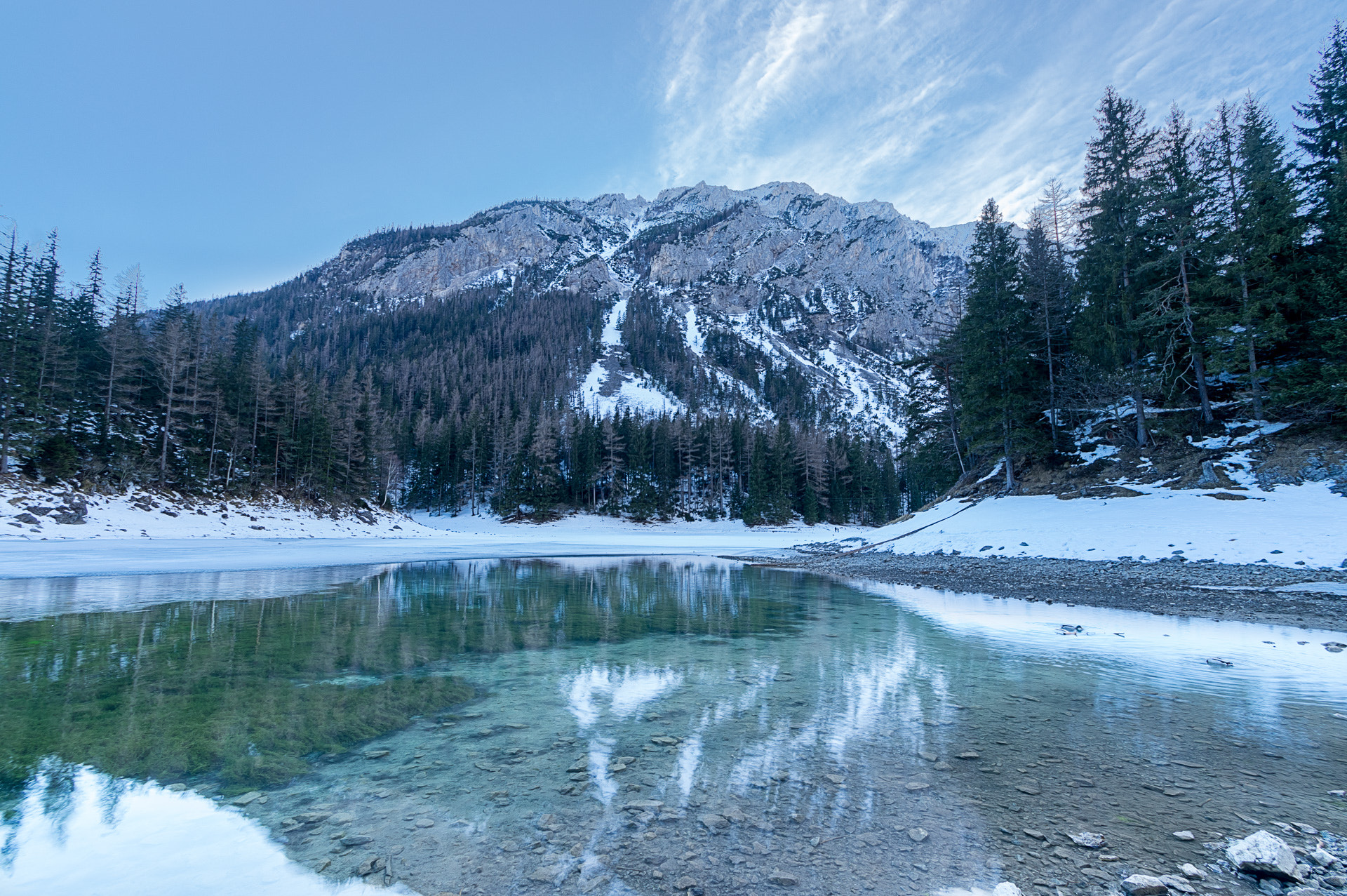 Pentax K-3 sample photo. Green lake in austrian alps photography