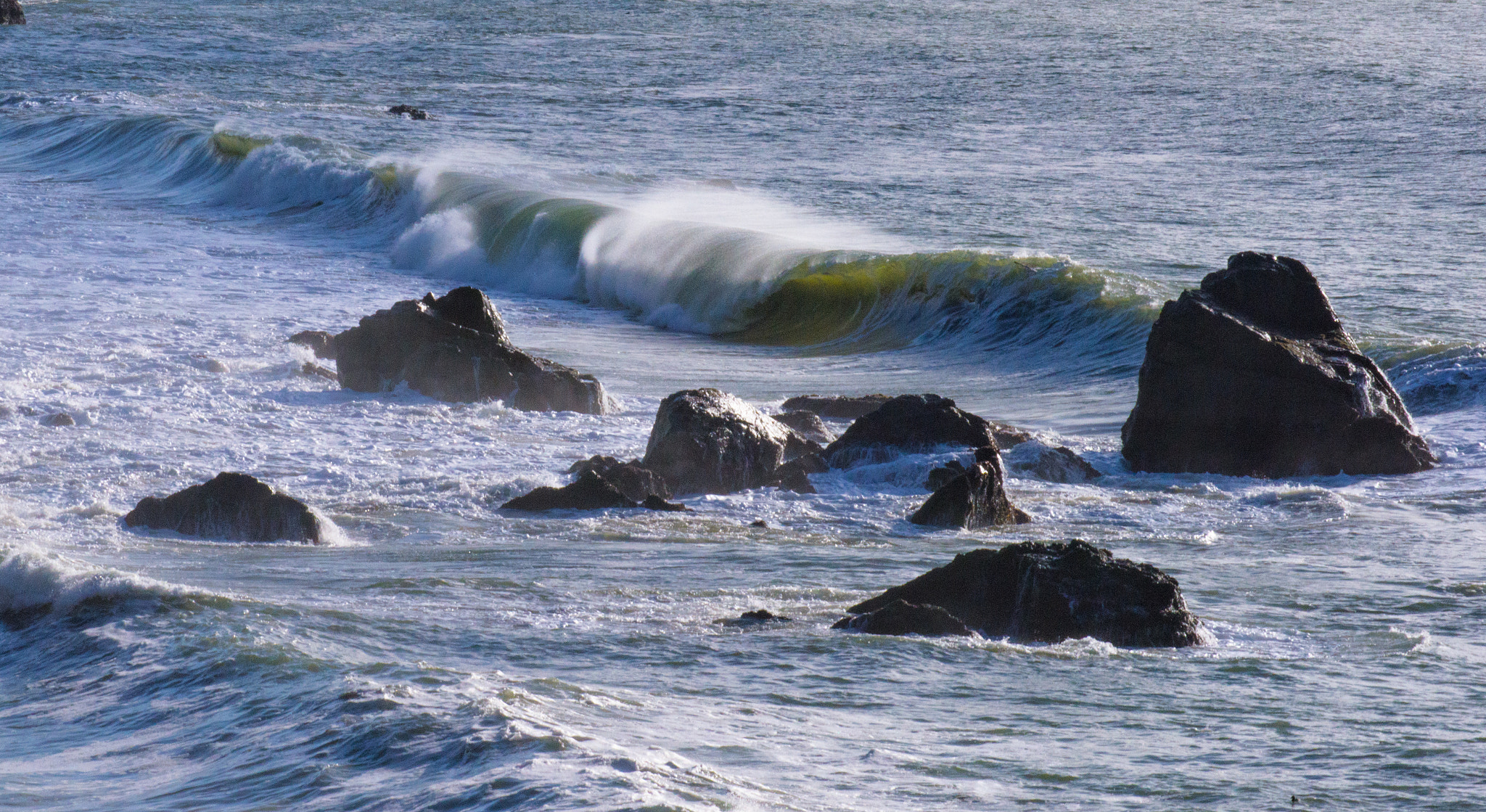 Nikon D810 sample photo. Rocky waves photography