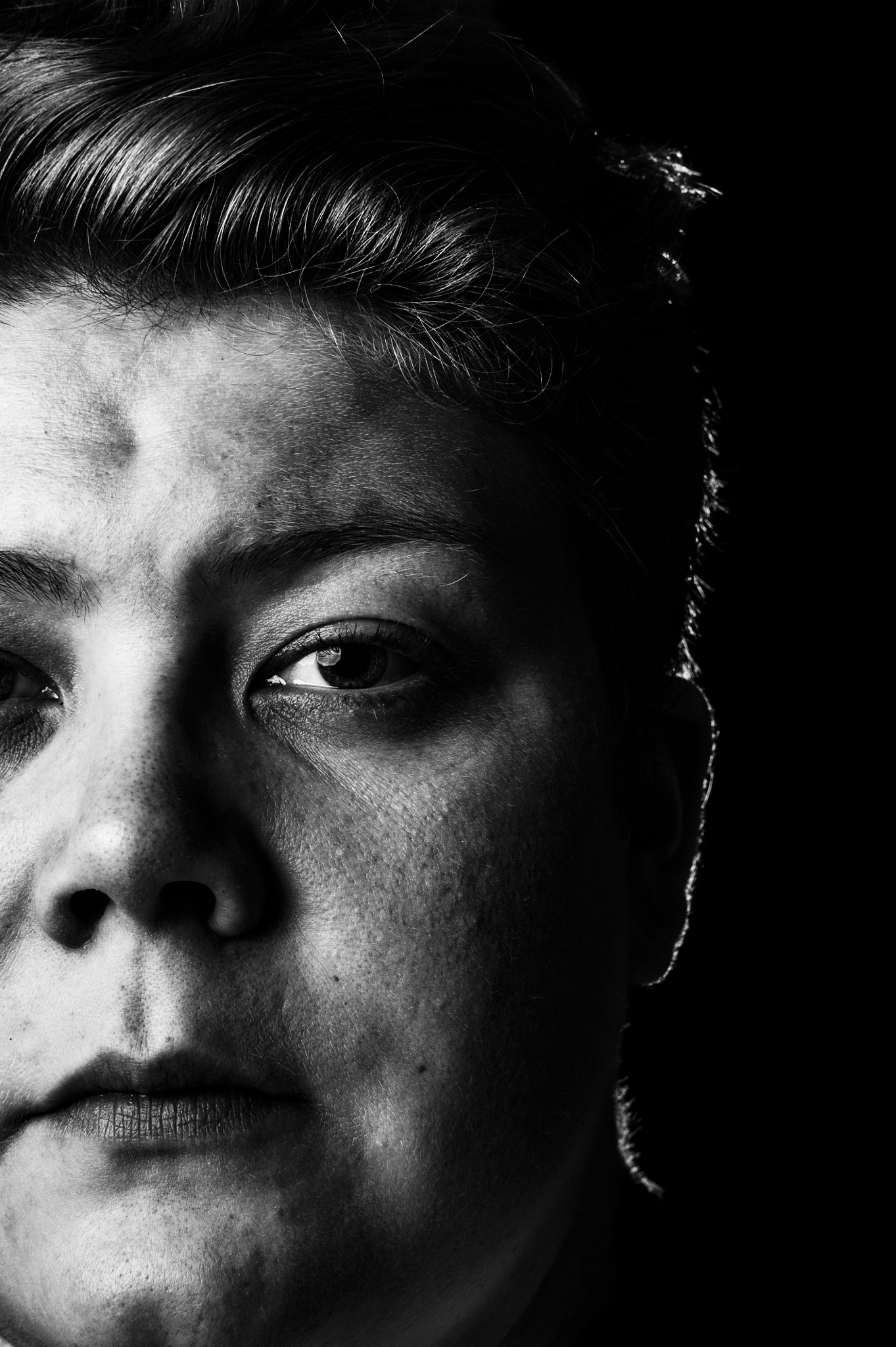 Nikon D3S + Nikon AF-S Nikkor 50mm F1.4G sample photo. Black and white wife photography