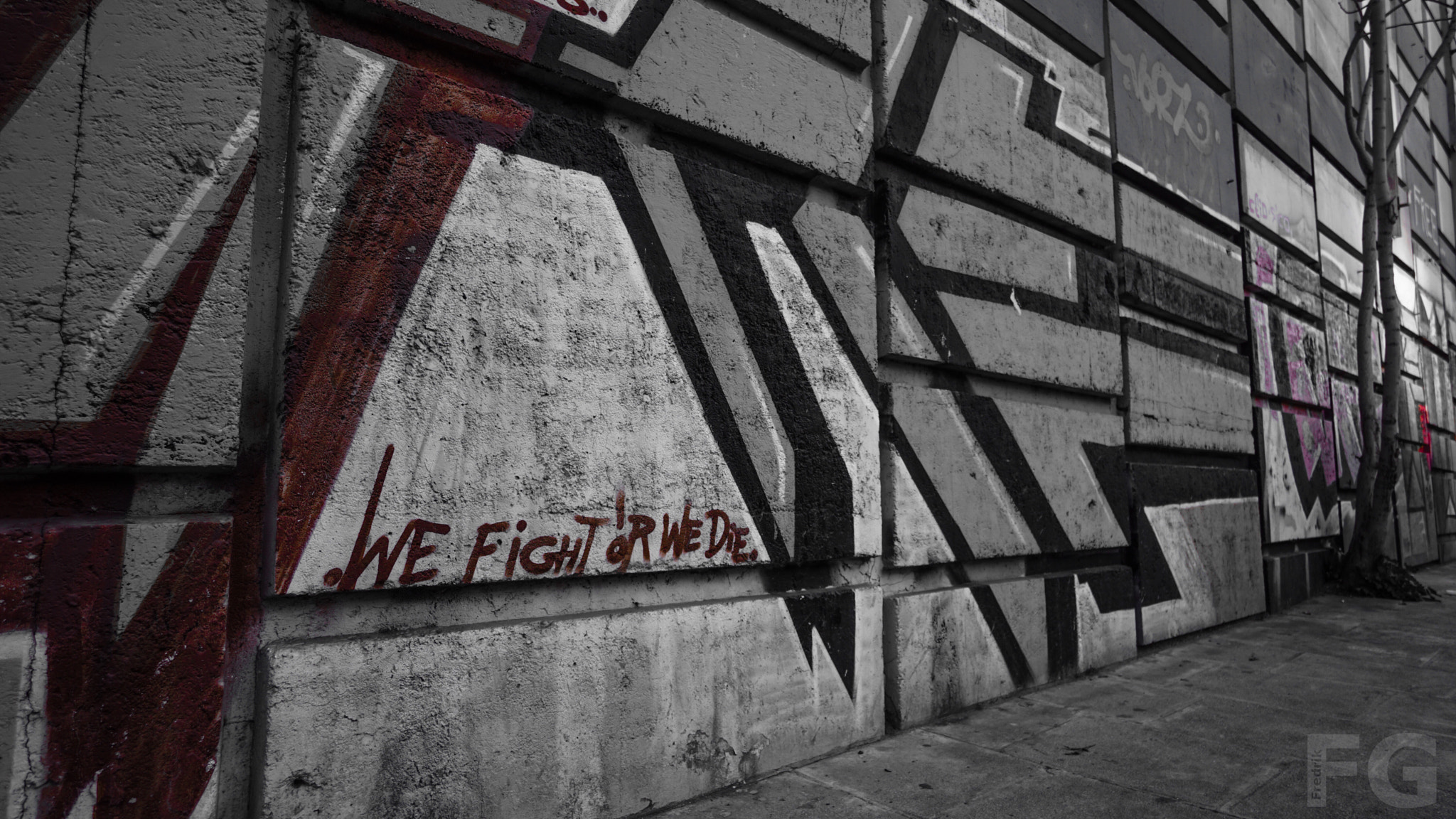 Sony a6000 sample photo. We fight or we die photography