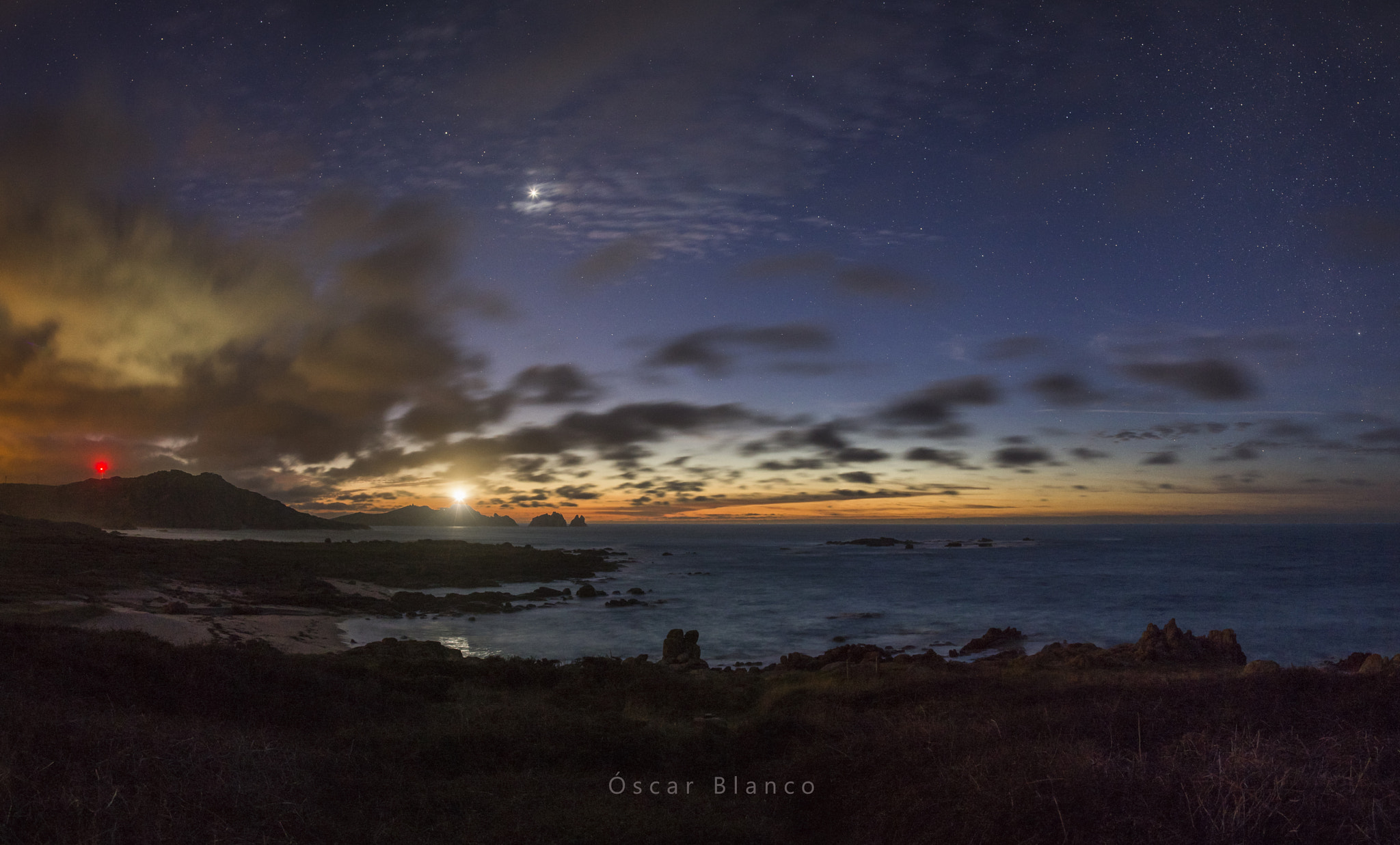Canon EF 24mm F1.4L II USM sample photo. Nocturna desde cabo vilán photography