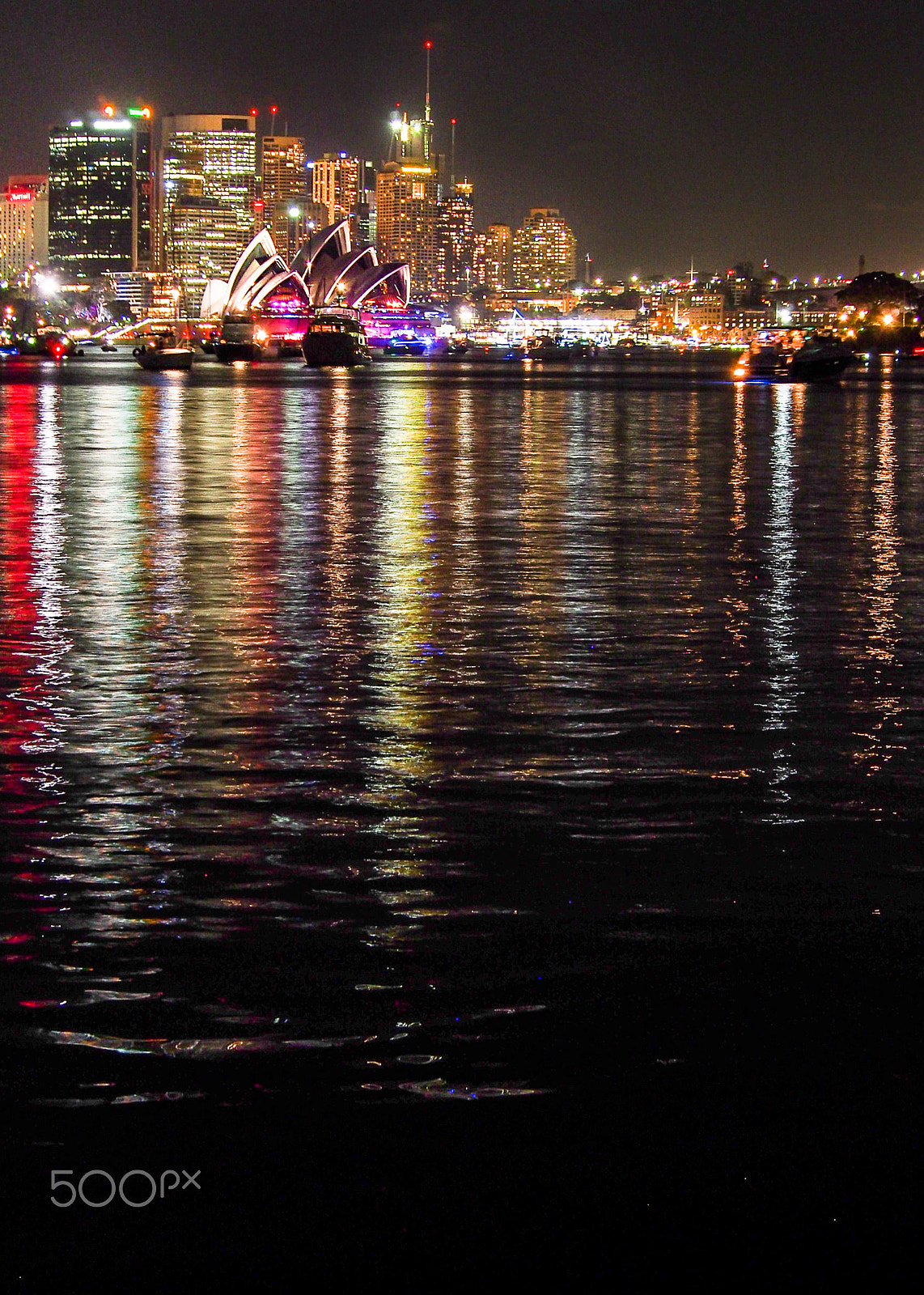 Olympus OM-D E-M5 sample photo. Sydney skyline at night photography