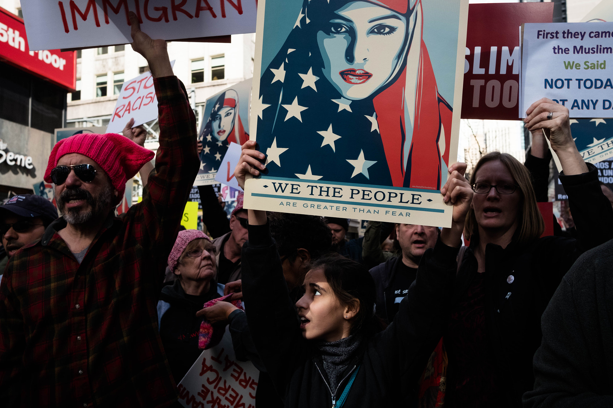 Fujifilm X-E2S + Fujifilm XF 23mm F2 R WR sample photo. "i am muslim too rally." photography