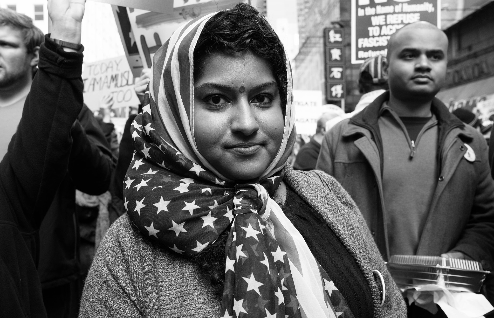 Fujifilm X-E2S + Fujifilm XF 23mm F2 R WR sample photo. "i am muslim too rally." photography