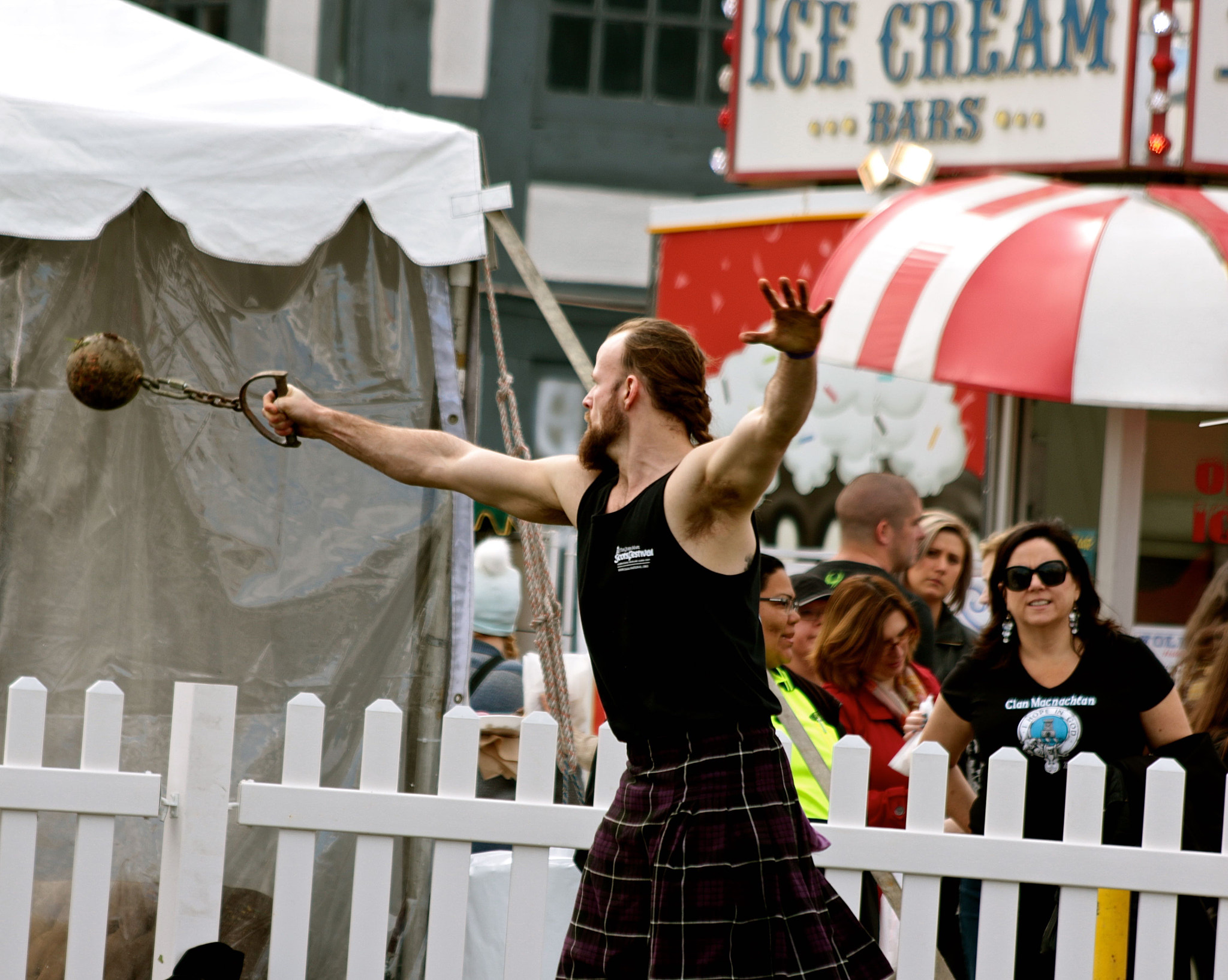 Canon EF 70-300mm F4-5.6 IS USM sample photo. Scottish highland games photography