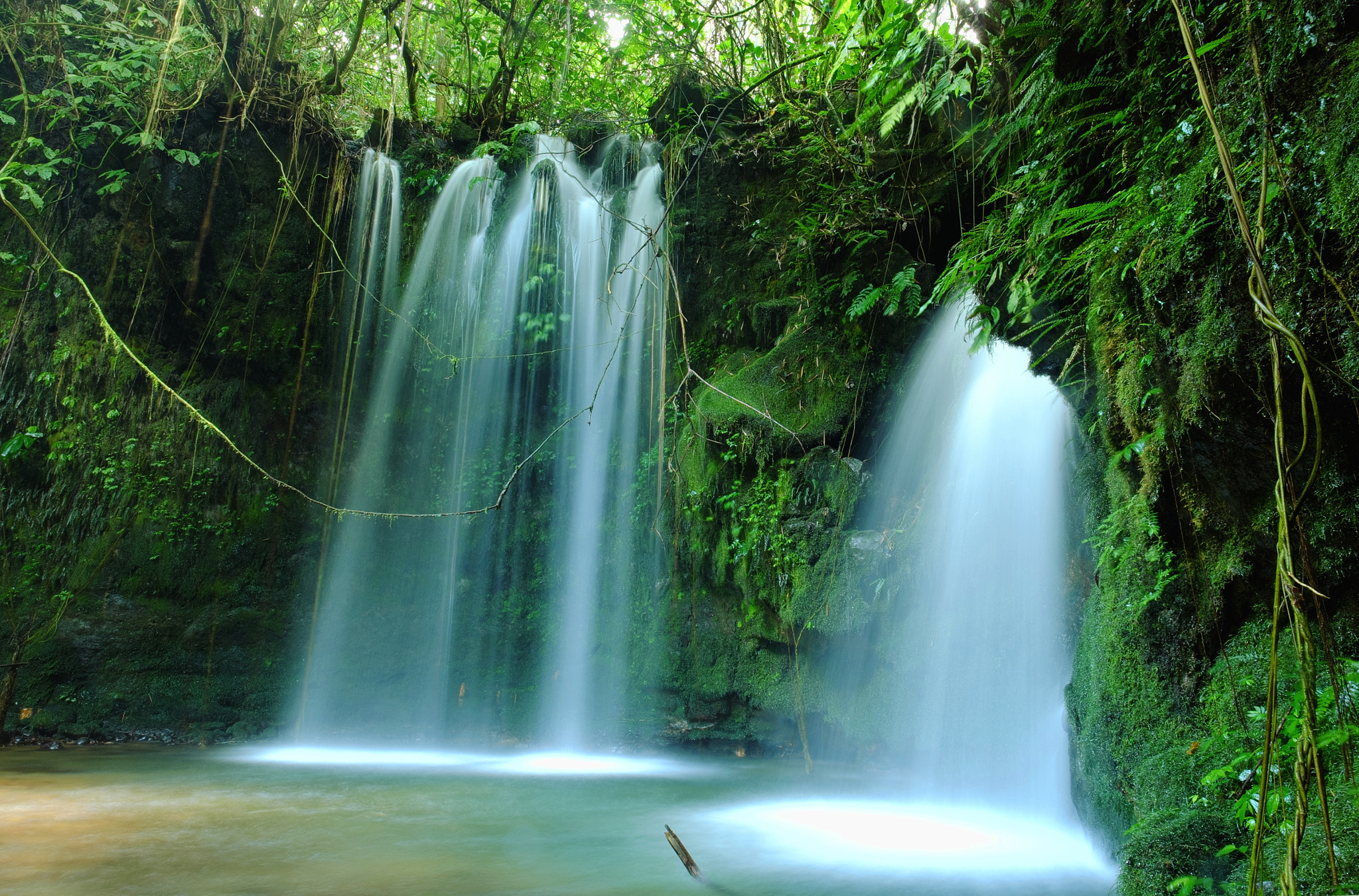 Fujifilm X-M1 sample photo. Hidden waterfall, bali, indonesia, asia photography