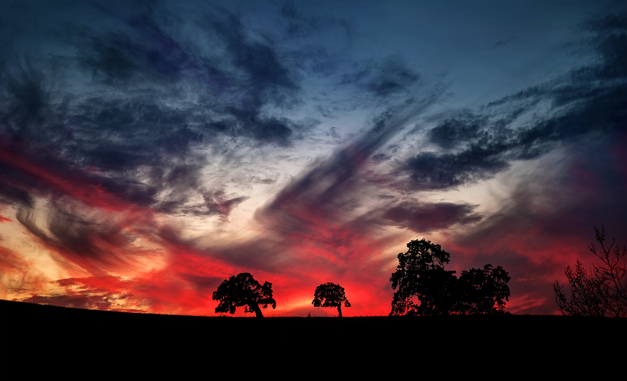 Nikon D700 sample photo. Fiery sunset photography