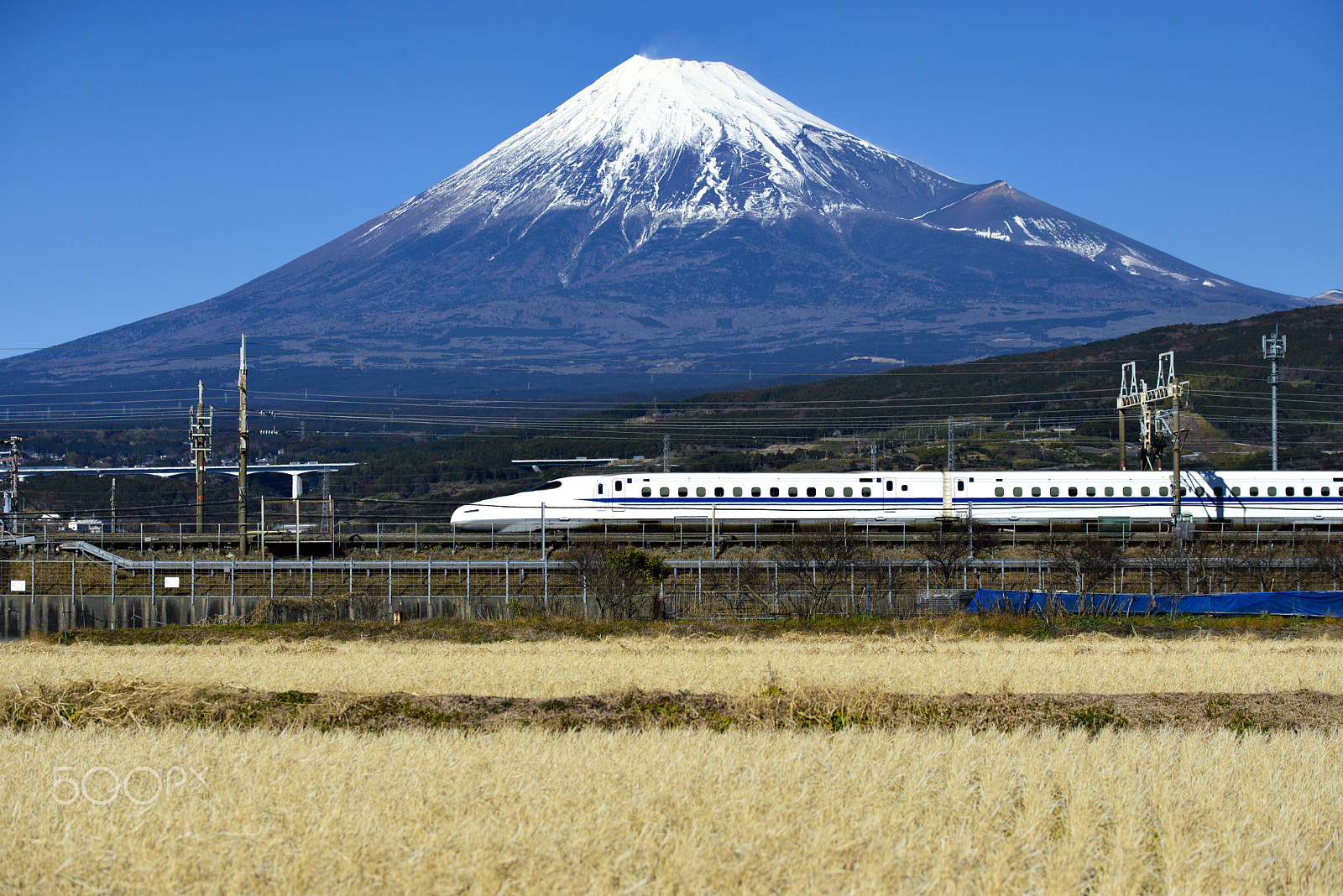 Nikon AF-S Nikkor 70-200mm F4G ED VR sample photo. Tokaido shinkansen and shinkansen at shizuoka photography