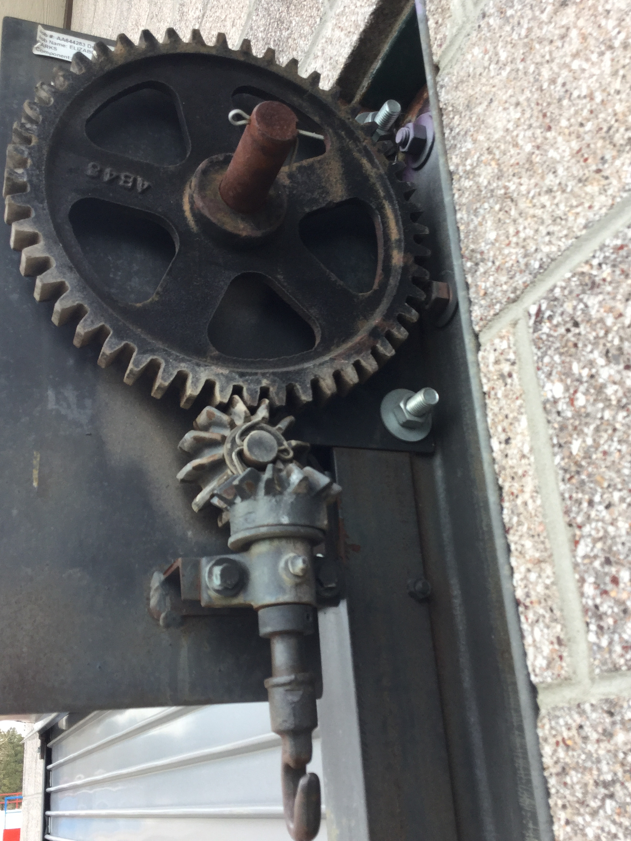 Apple iPad5,3 sample photo. Awning gears. photography