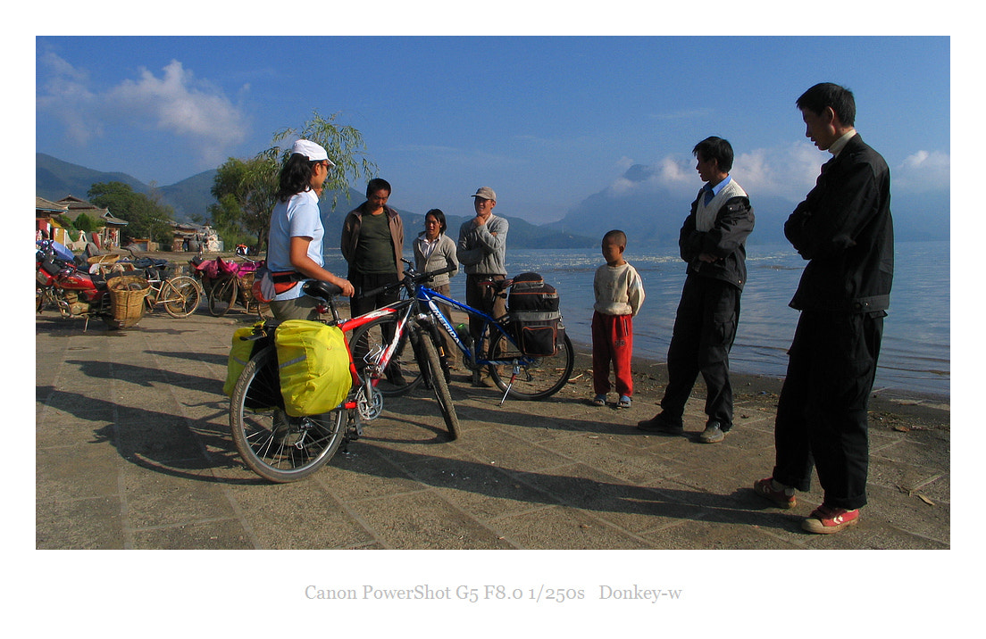 Canon POWERSHOT G5 sample photo. Cycling around the lugu lake photography