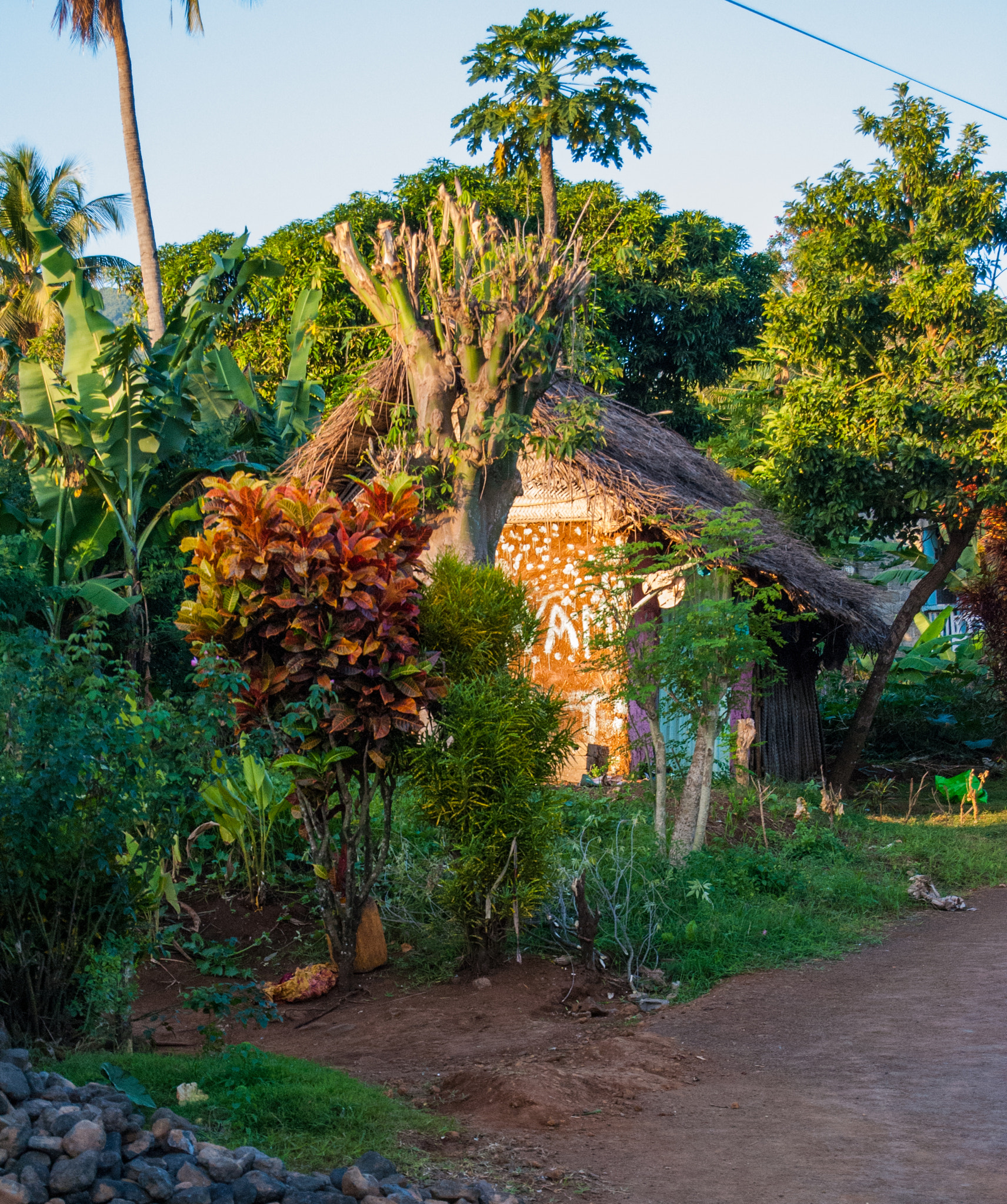 Nikon D3000 sample photo. Moheli island house photography