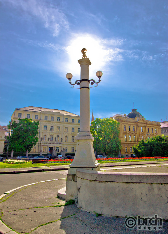 Canon EF-S 10-22mm F3.5-4.5 USM sample photo. Capital of croatia zagreb square photography