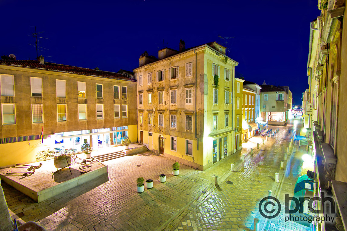 Canon EF-S 10-22mm F3.5-4.5 USM sample photo. Dalmatian town of zadar stone square photography