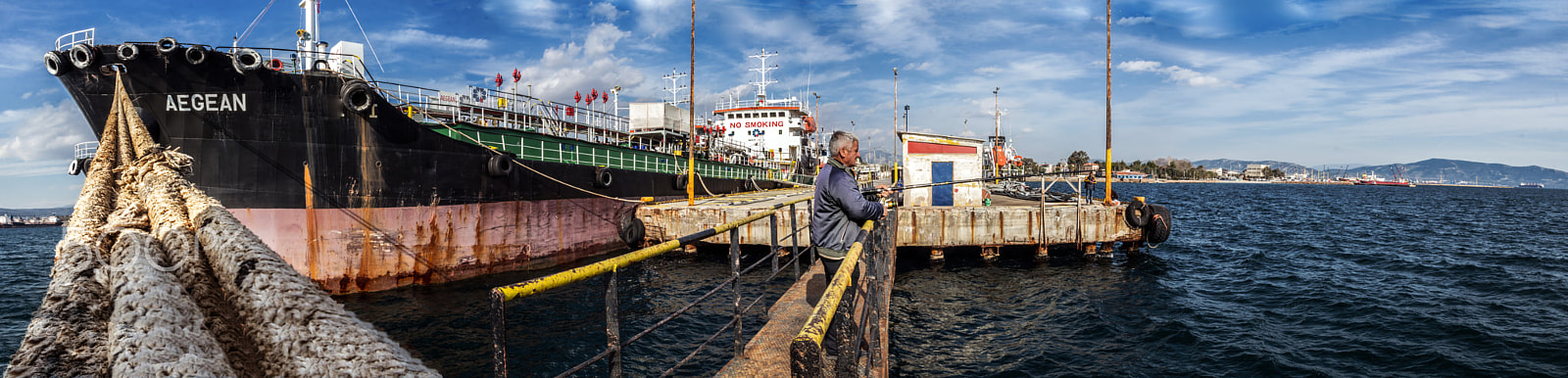 Canon EOS 650D (EOS Rebel T4i / EOS Kiss X6i) sample photo. Fisherman on pier.. photography