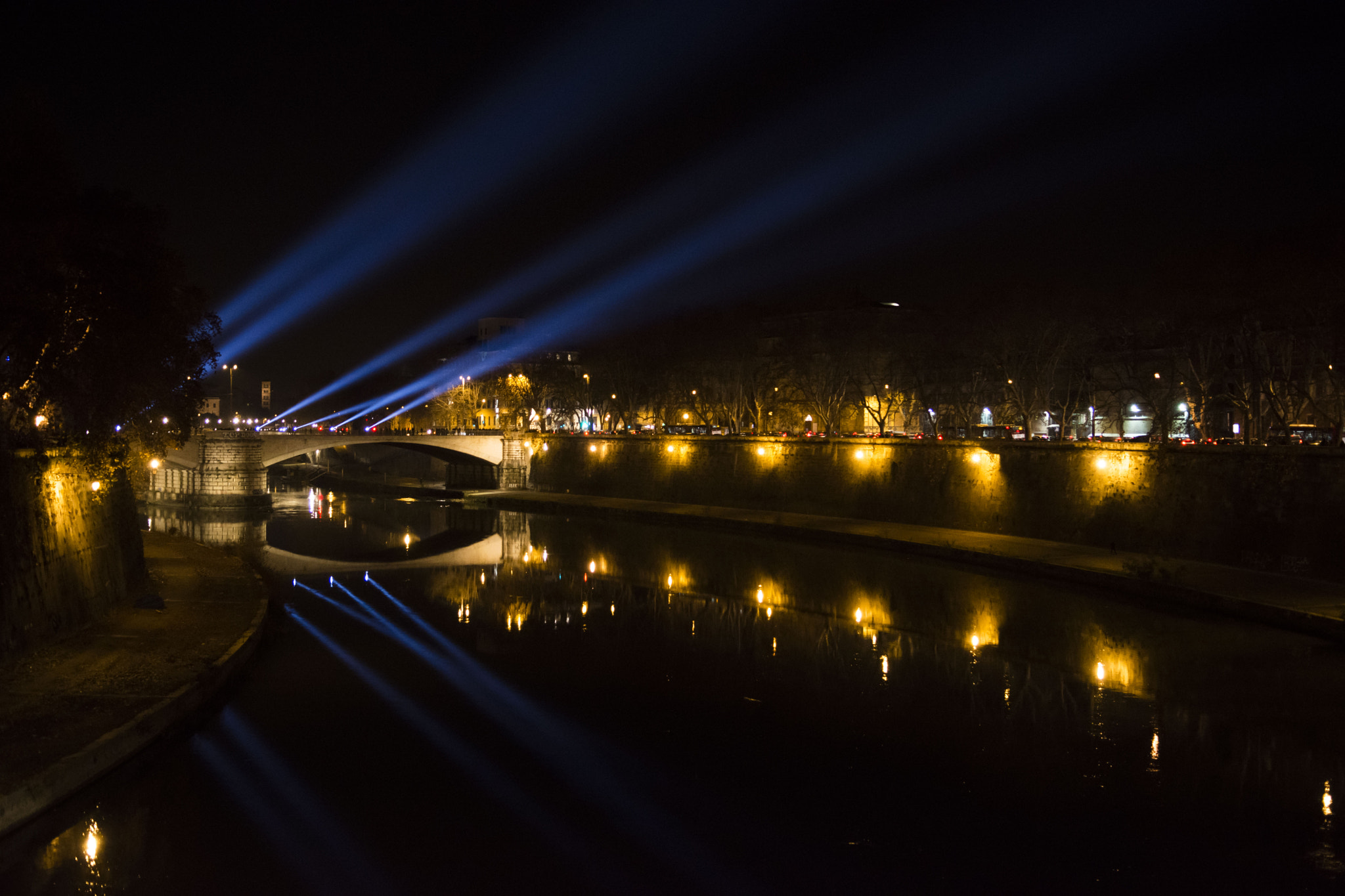 Nikon D7200 sample photo. Dark's lights on the bridge photography