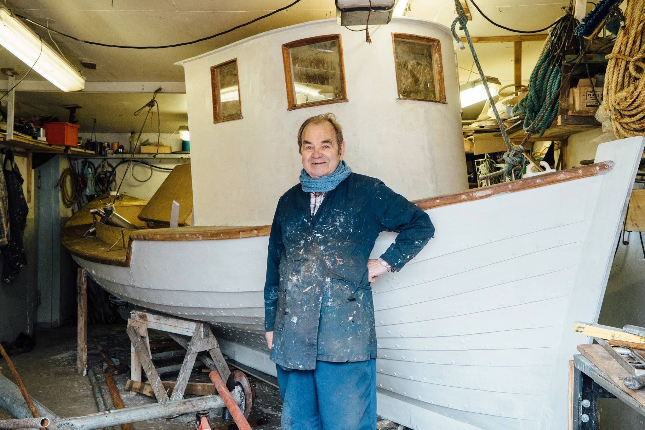 Sony a7S + Sony Vario Tessar T* FE 24-70mm F4 ZA OSS sample photo. The boat builder photography