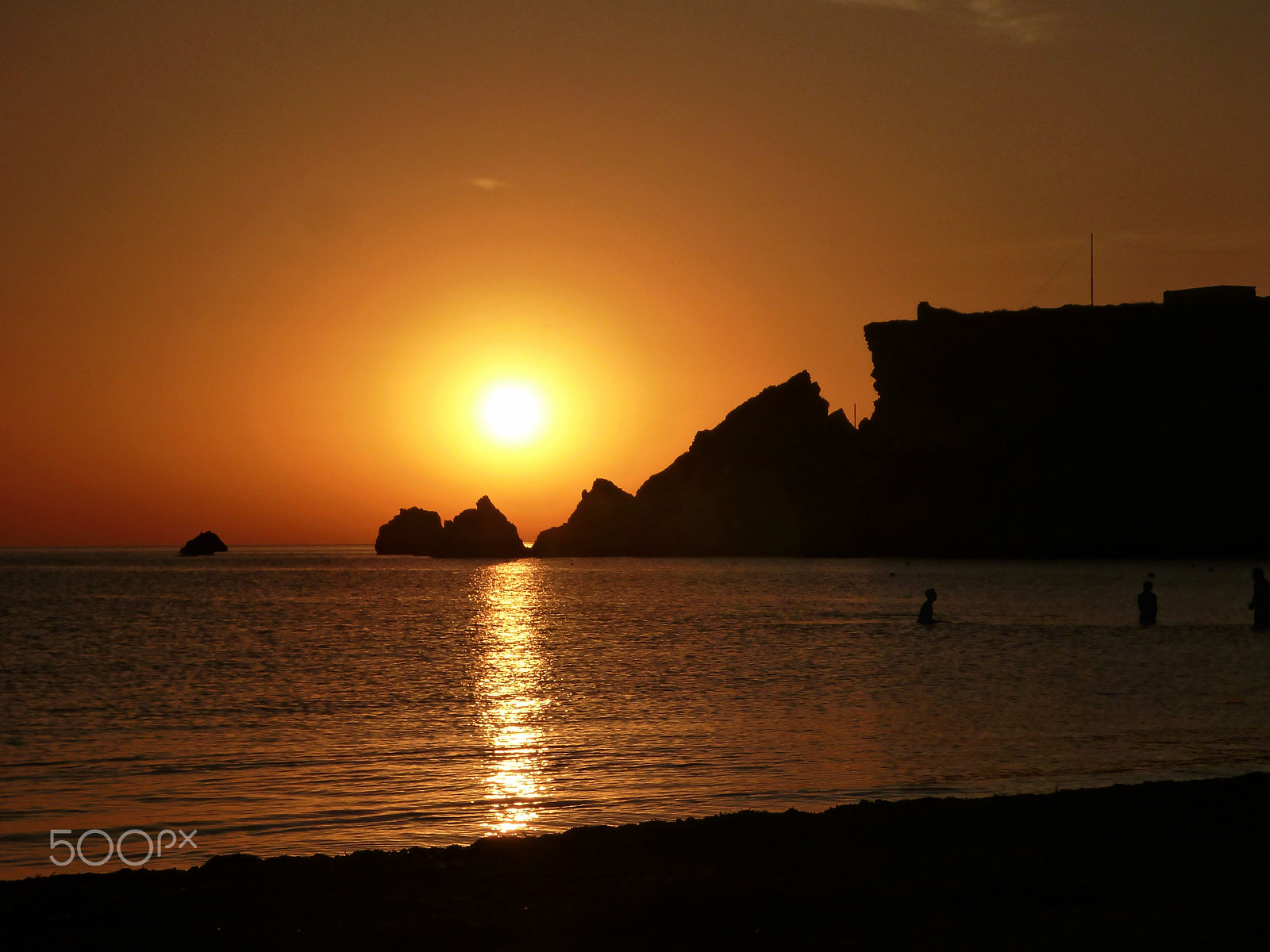 Panasonic DMC-FT3 sample photo. Golden bay sunset, malta 2015 photography