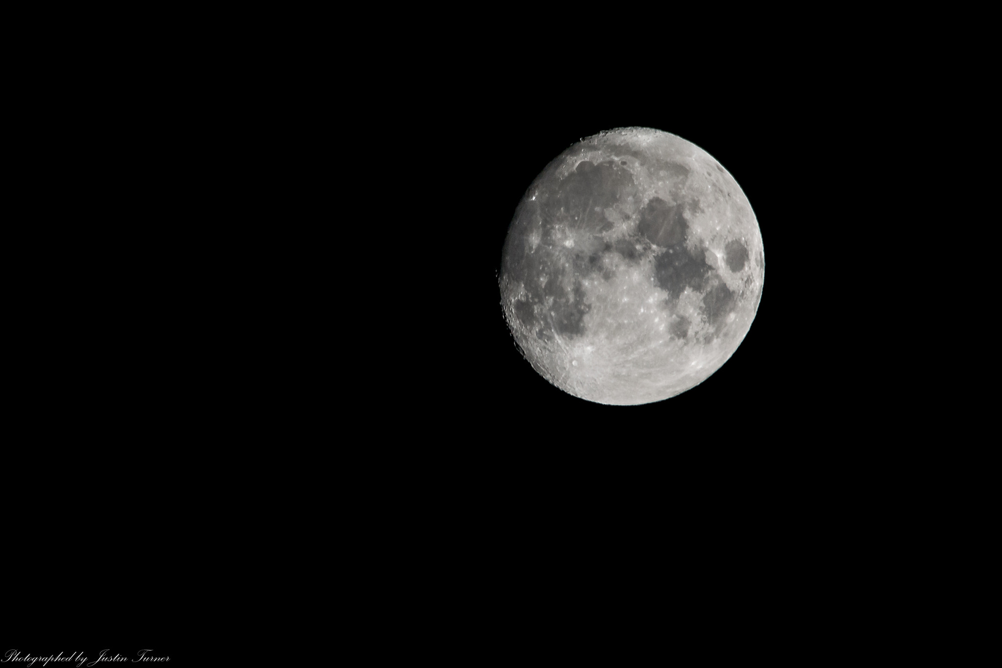 Nikon D5200 + Sigma 150-500mm F5-6.3 DG OS HSM sample photo. Moon photography