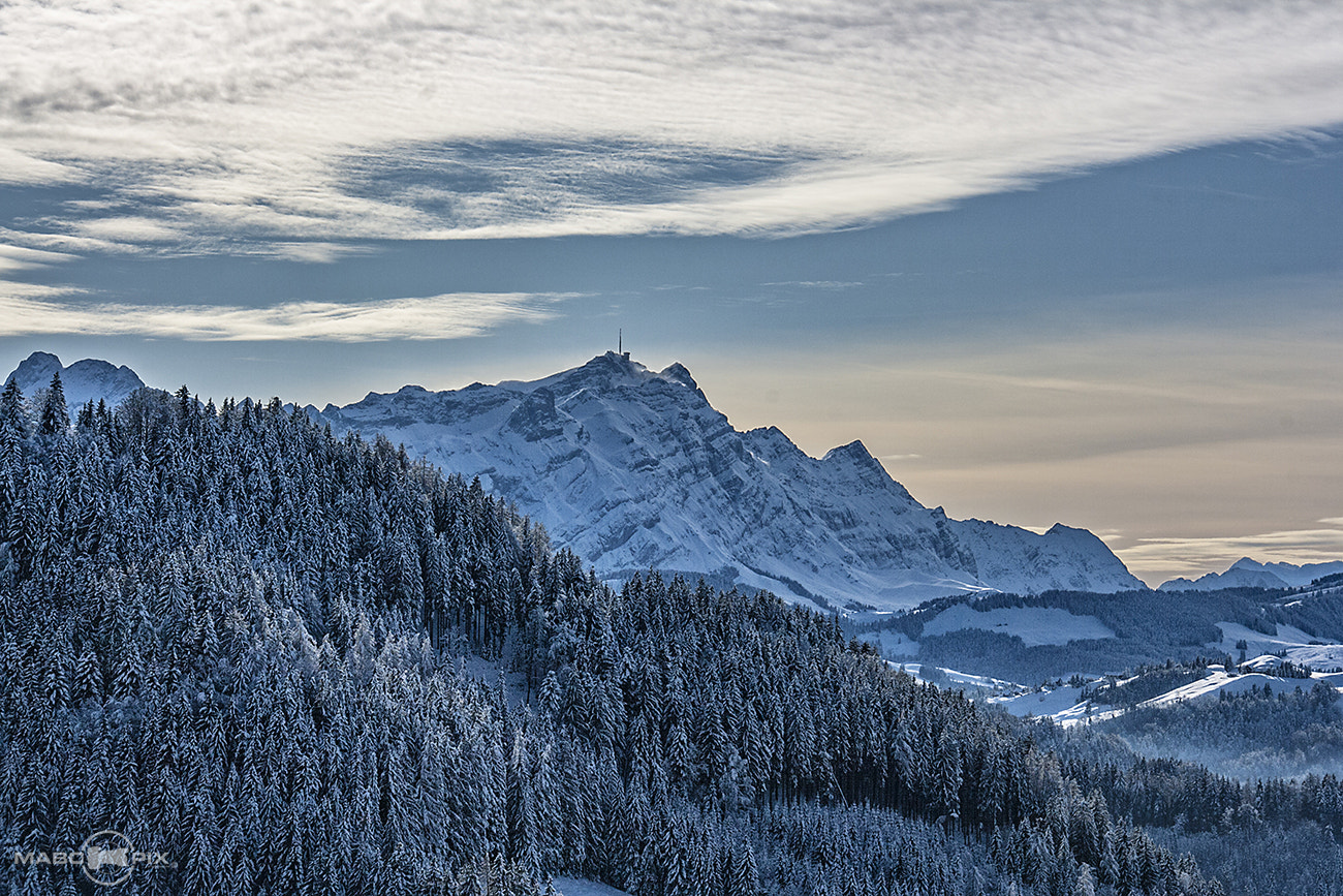 Canon EOS 400D (EOS Digital Rebel XTi / EOS Kiss Digital X) sample photo. Winter time appenzell photography