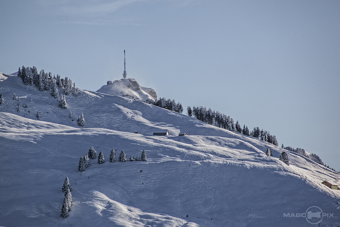 Canon EF 100-300mm f/5.6 sample photo. Winter time appenzell photography