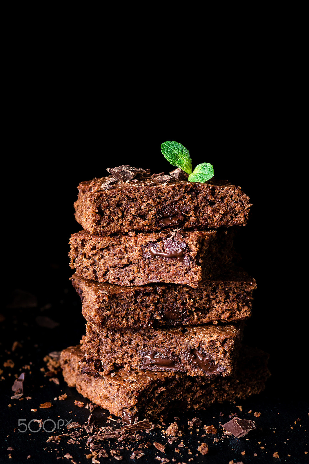 Nikon D7100 + Tokina AT-X Pro 100mm F2.8 Macro sample photo. Dark chocolate brownies photography