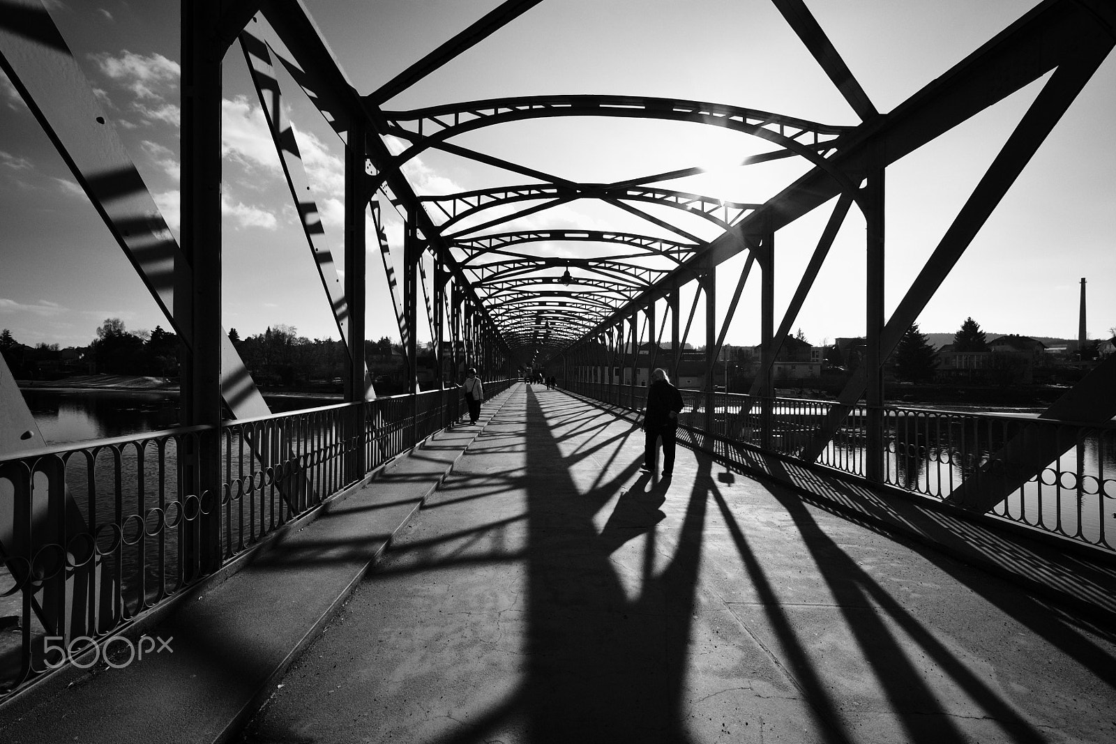 Nikon D70 sample photo. On the iron bridge ... photography