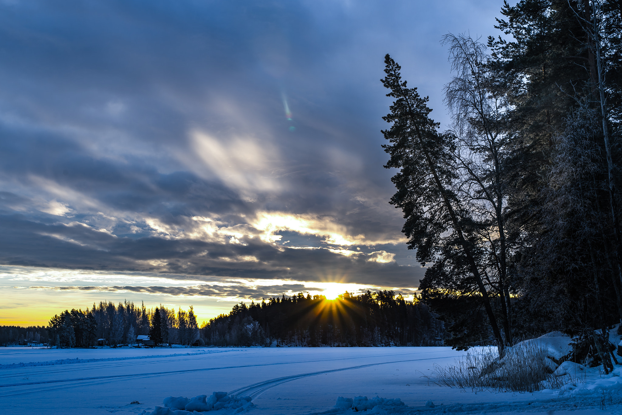 Nikon D4 + Nikon AF-S Nikkor 50mm F1.8G sample photo. Early morning sun, kohma, finland. photography